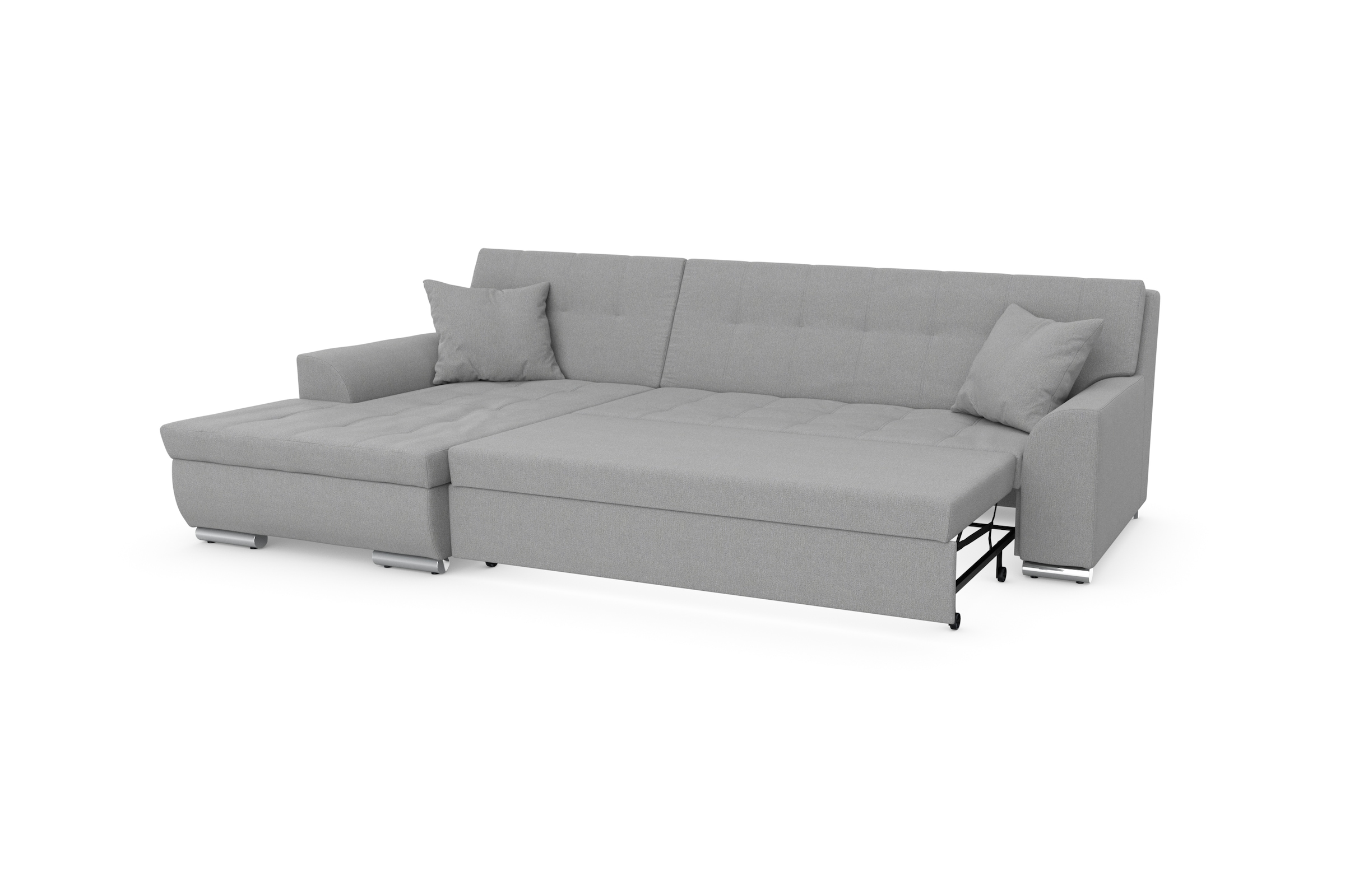 DOMO collection Ecksofa Treviso, wahlweise mit Bettfunktion, incl. Zierkissen