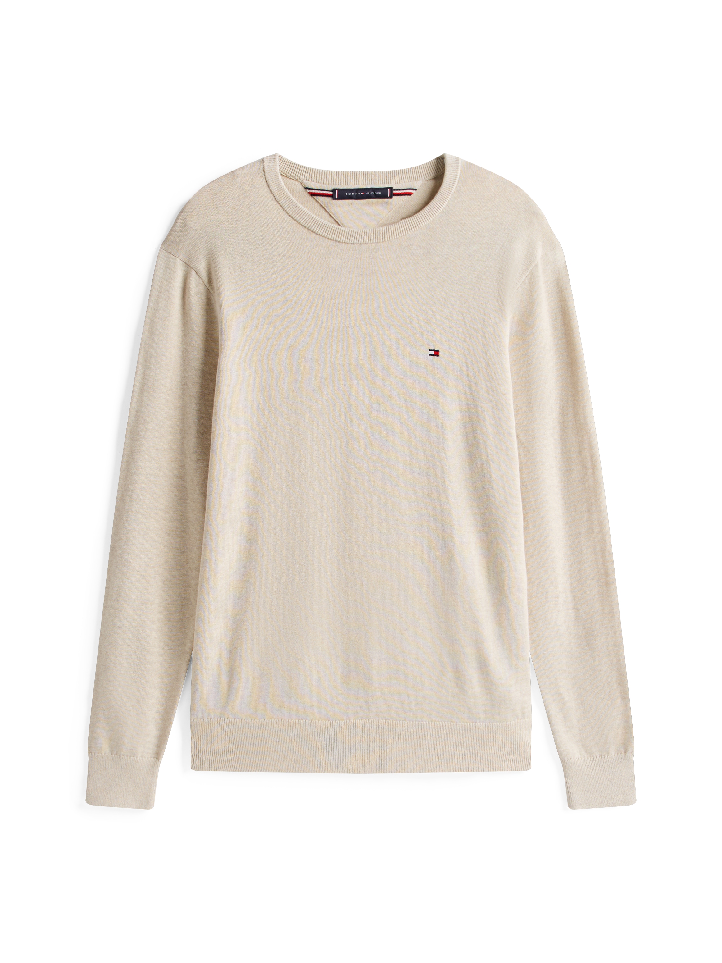 Tommy Hilfiger Rundhalspullover »ESSENTIAL COTTON CREW NECK«, 100% Baumwolle Crewneck Regular Fit Premium Mode
