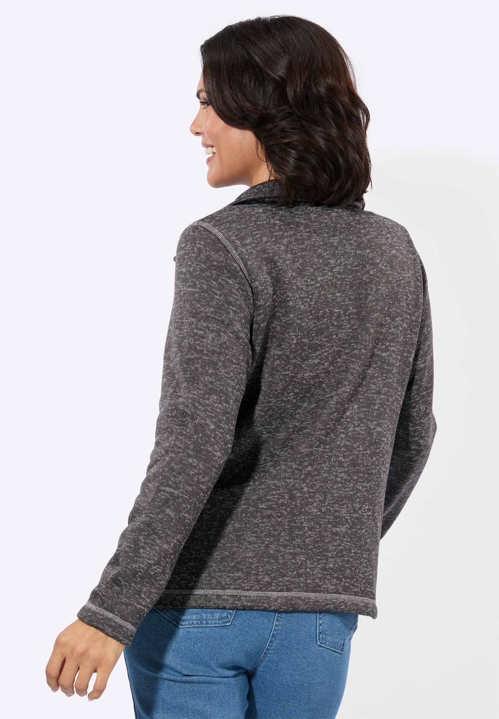 Witt Fleecejacke »Strickfleece-Jacke Strickfleece-Jacke mit Teilungsnähten«