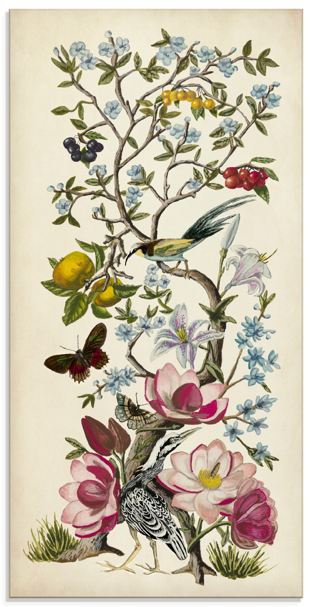 Artland Glasbild »Chinoiserie Natur II«, Pflanzen, (1 St.), in  verschiedenen Größen im OTTO Online Shop