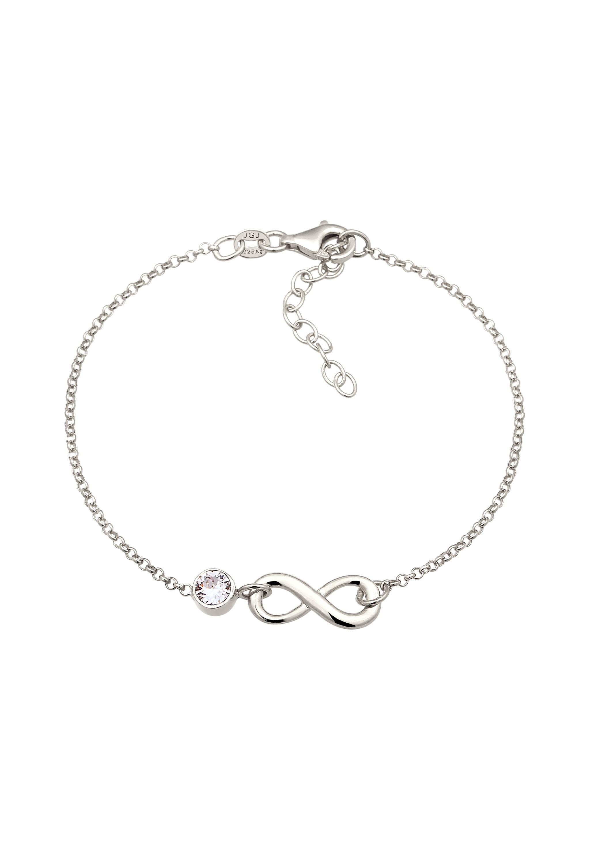 Elli Armkette »Armband Unendlichkeit Infinity 925 Sterling Silber, mit Kristallen von Swarovski®«