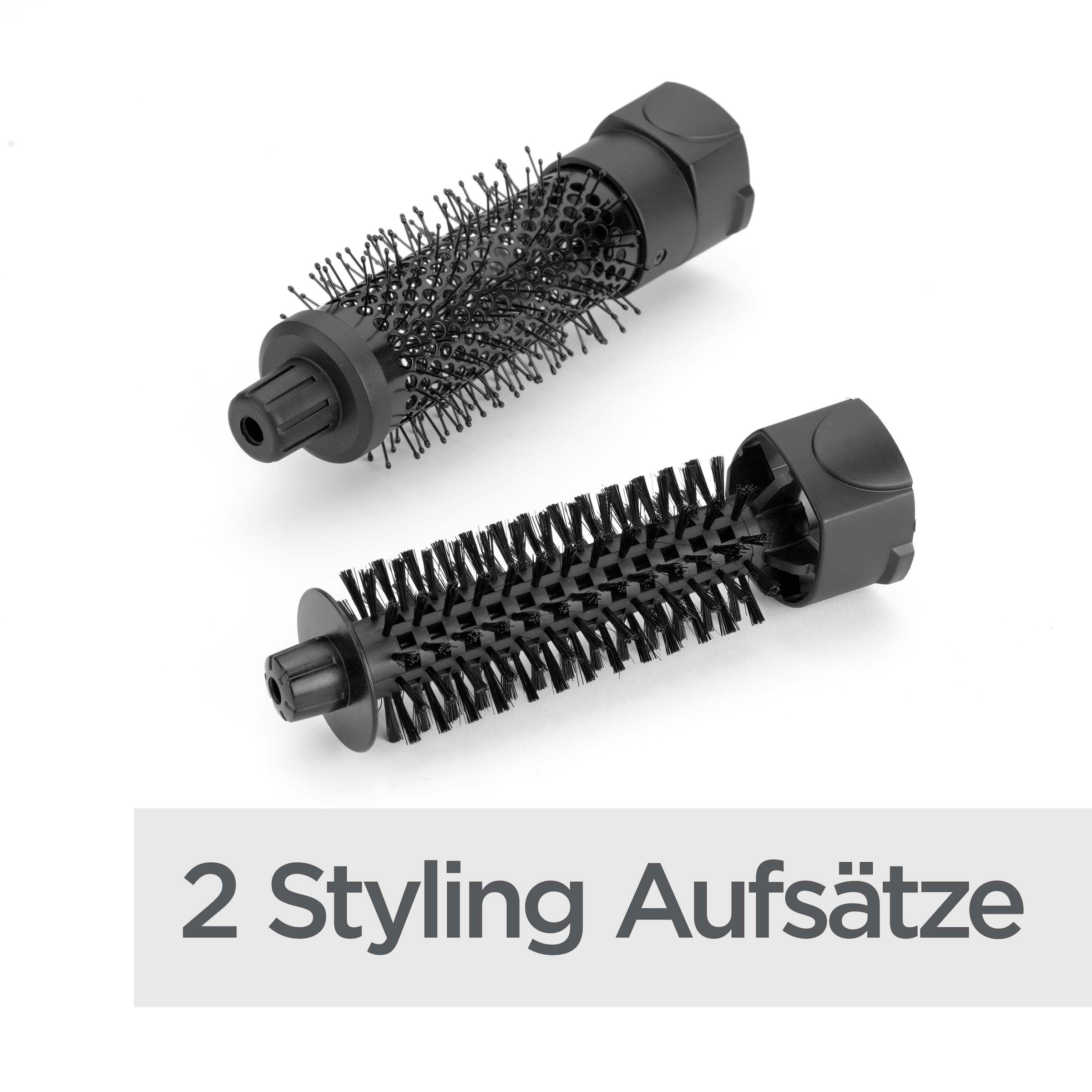 BaByliss Warmluftbürste »BaByliss  Shape & Smooth Warmluftbürste für kurze Haare, AS82E« 2 Aufsätze 800 W, Rundbürstenföhn mit 2 Aufsätzen für Volumen und Fülle