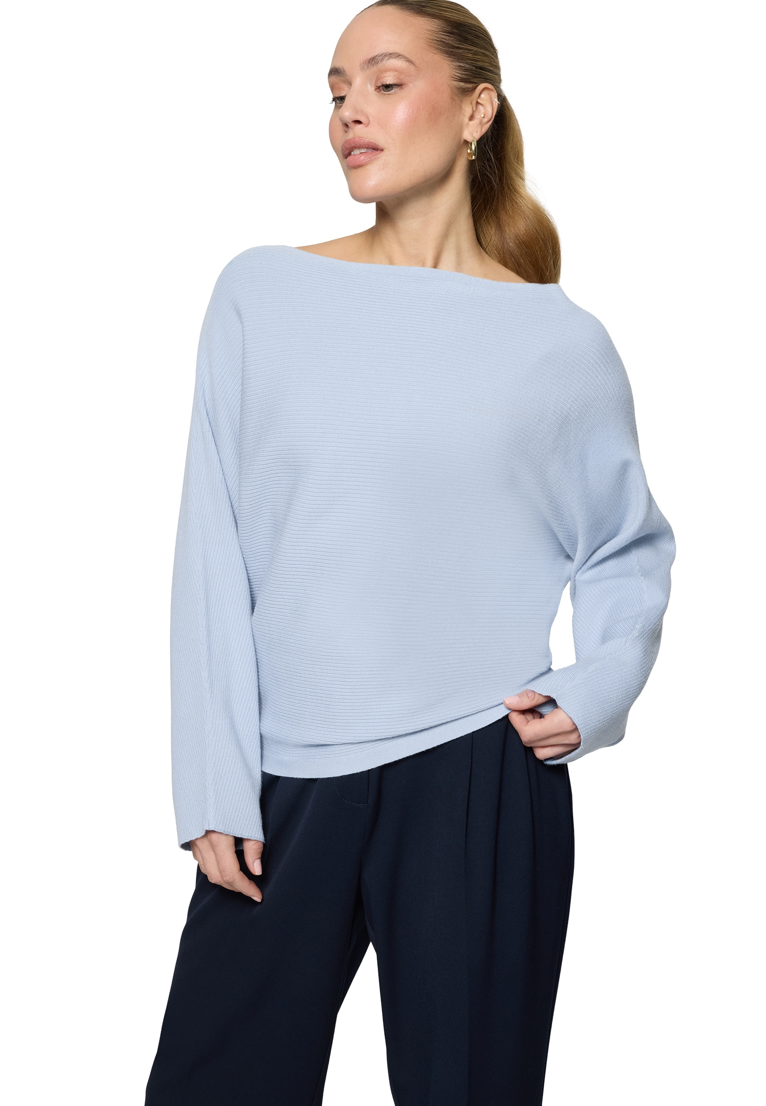 Zero Strickpullover »Strickpullover mit U-Bootausschnitt«