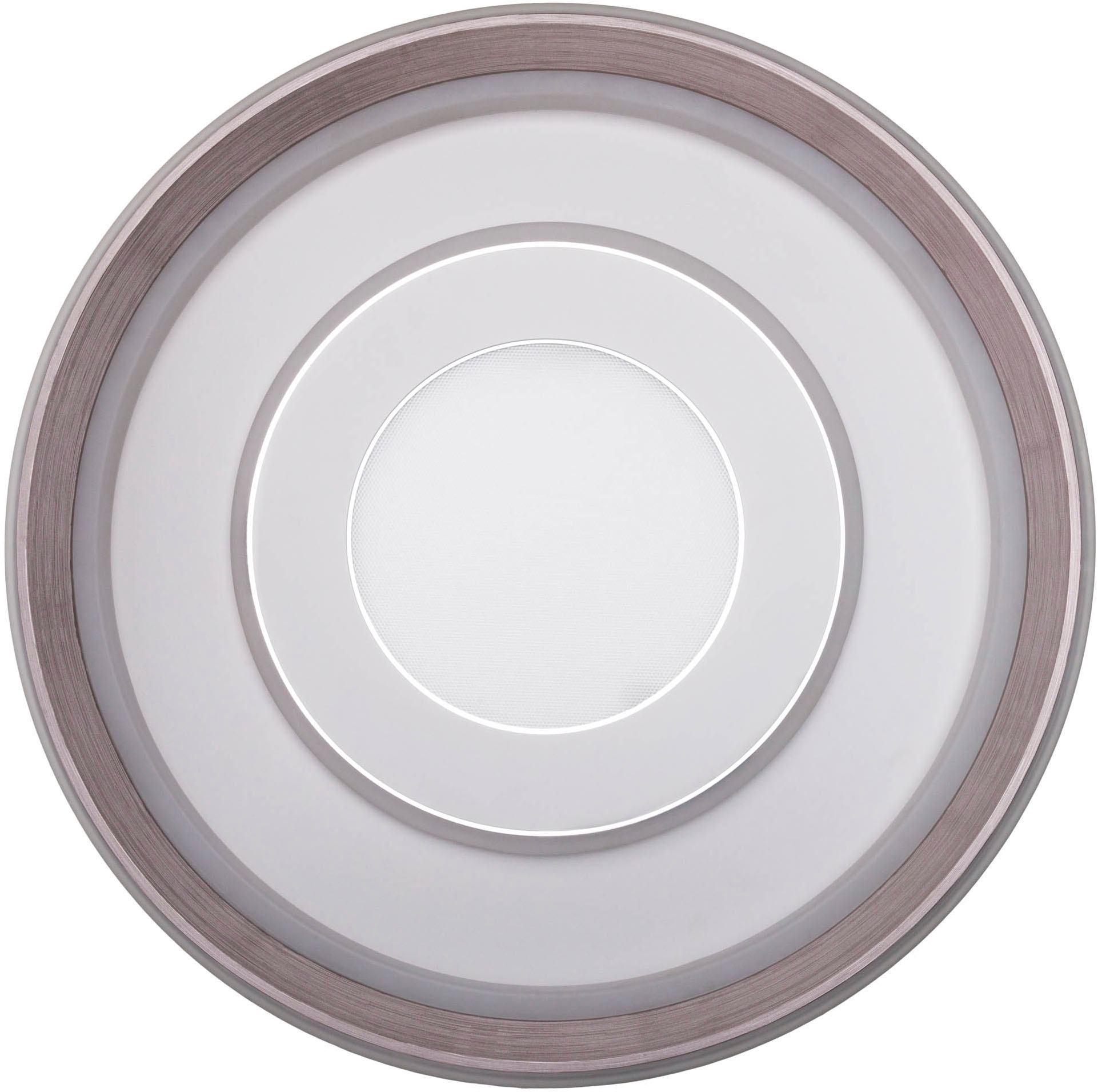 näve LED Deckenleuchte »Doira« LED-Modul 1 Stk. warmweiß - kaltweiß weiß/silber, dimmbar per Fernbedienung (inkl), CCT, Memory, Nachtlicht