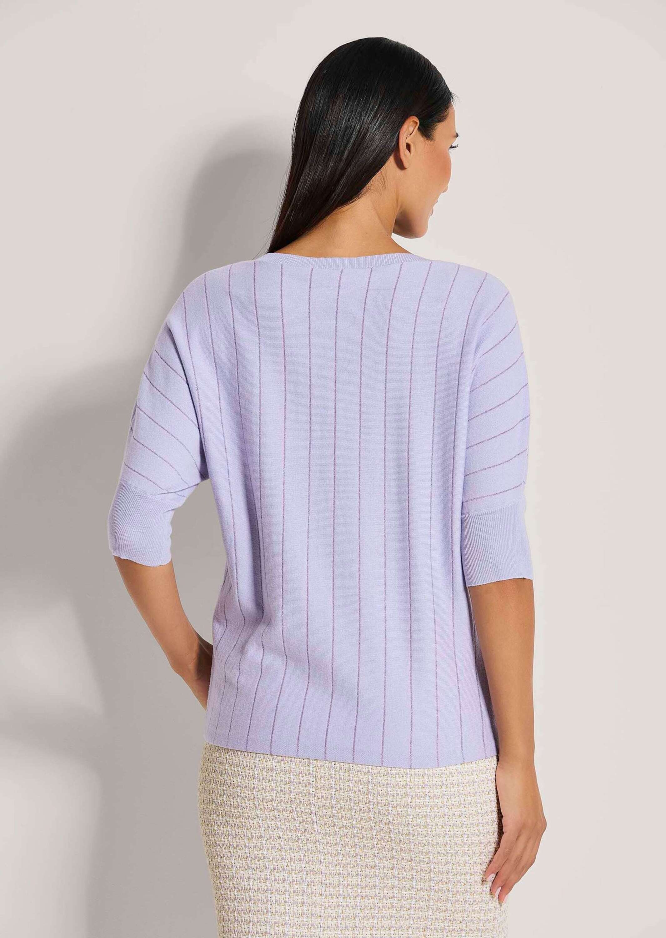 MADELEINE Longpullover »Pullover Oversize-Pullover mit Glanz-Effekt«