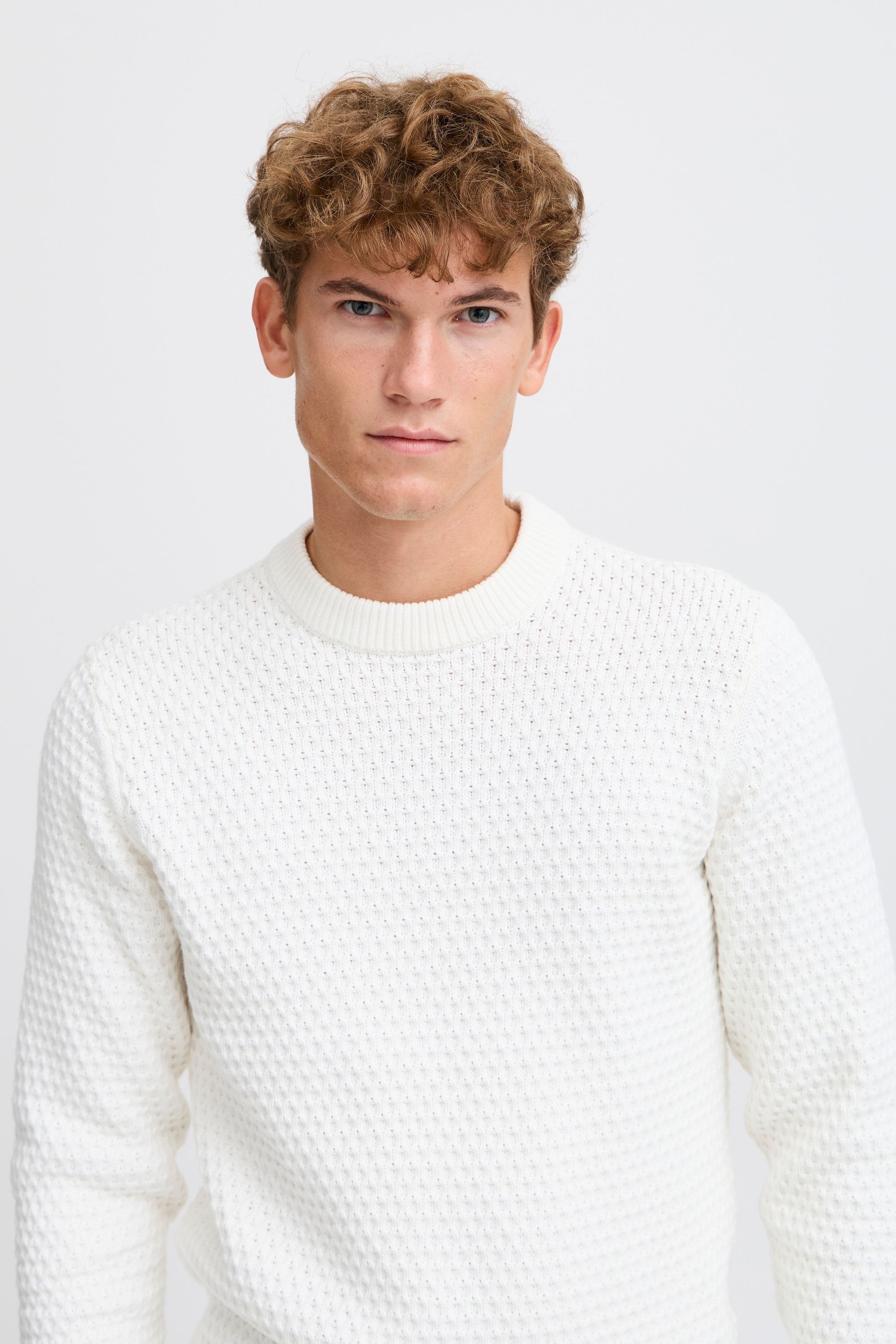 Casual Friday Strickfleece-Pullover »Strickpullover CFKARL structured crew neck knit«