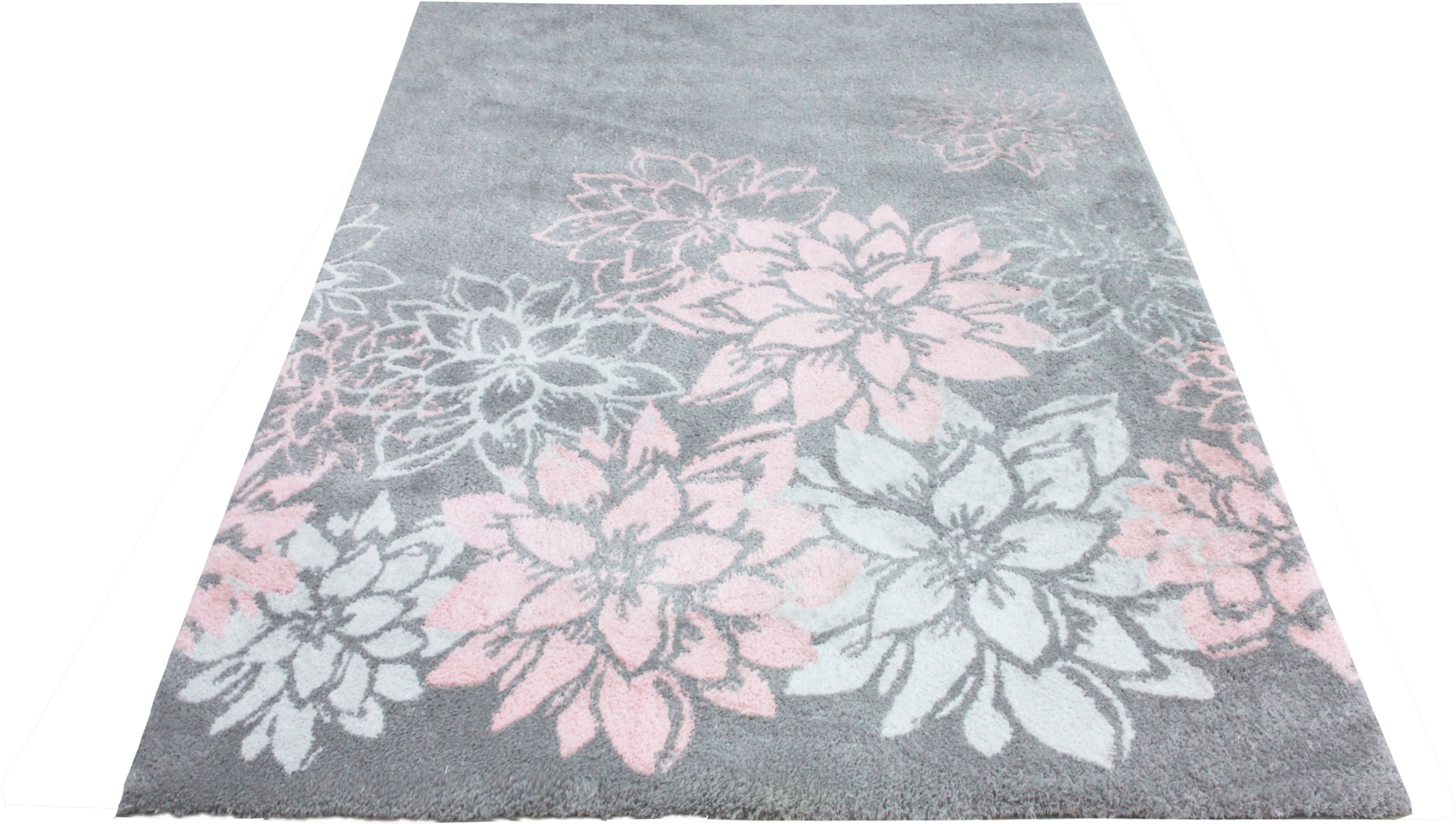 Hochflor-Teppich »Susan«, rechteckig, angenehme Haptik, florales Muster, Blumen,...
