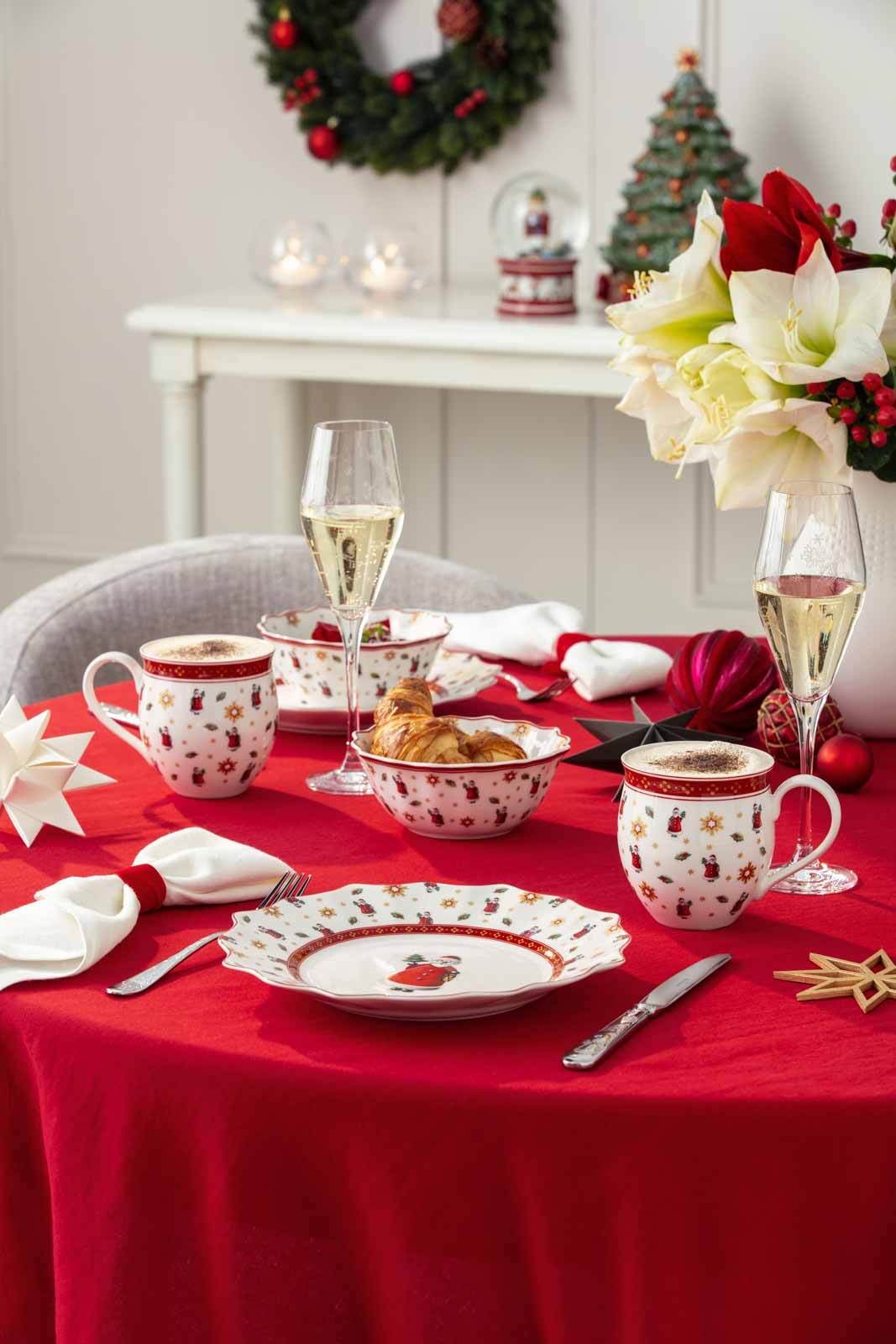 Villeroy & Boch Frühstücksteller »Jubiläums-Teller Toy's Delight ø 24,4 cm 4er Set bunt« Handwäsche wird empfohlen