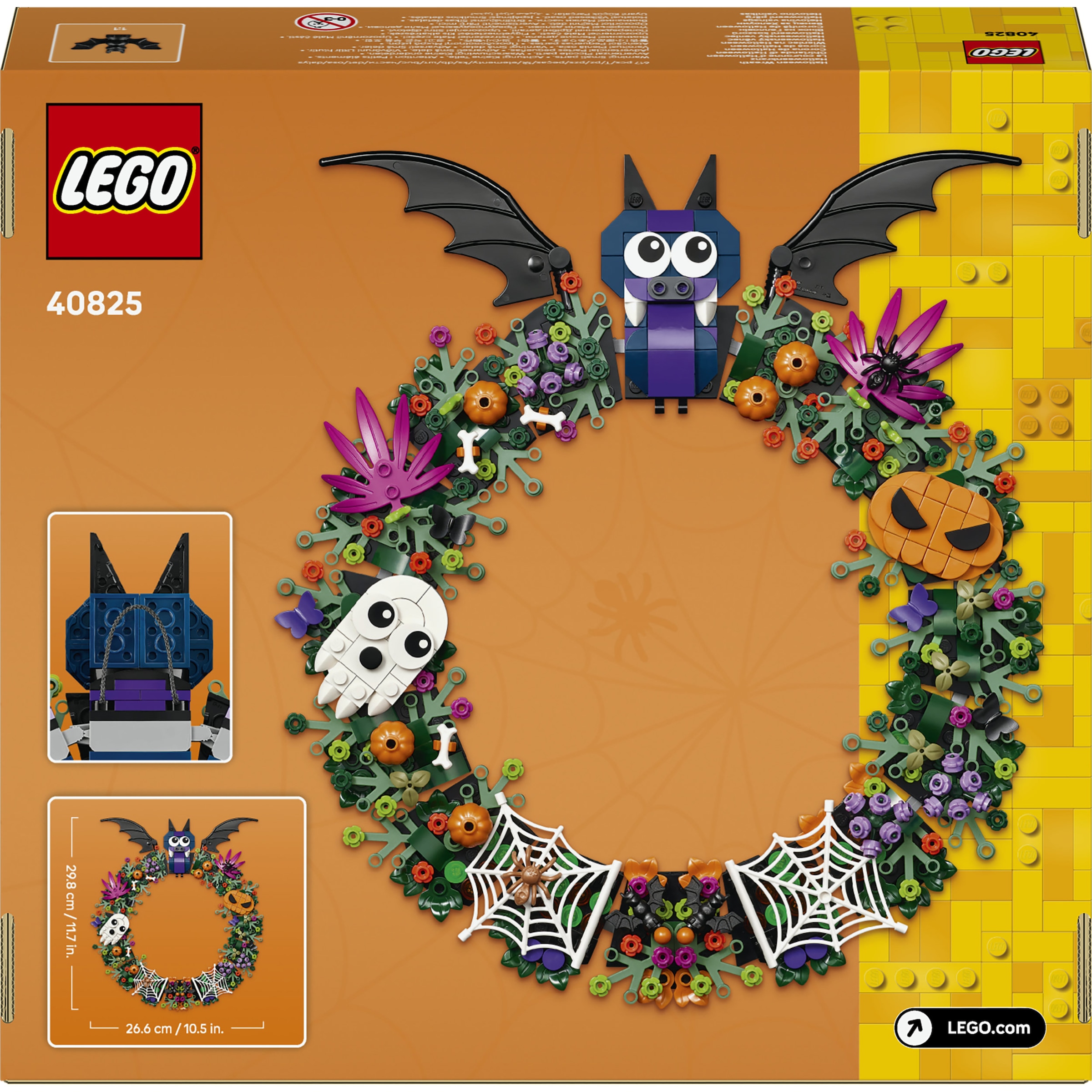 LEGO® Konstruktionsspielsteine »Halloweenkranz (40825), LEGO LEGO Iconic« Made in Europe