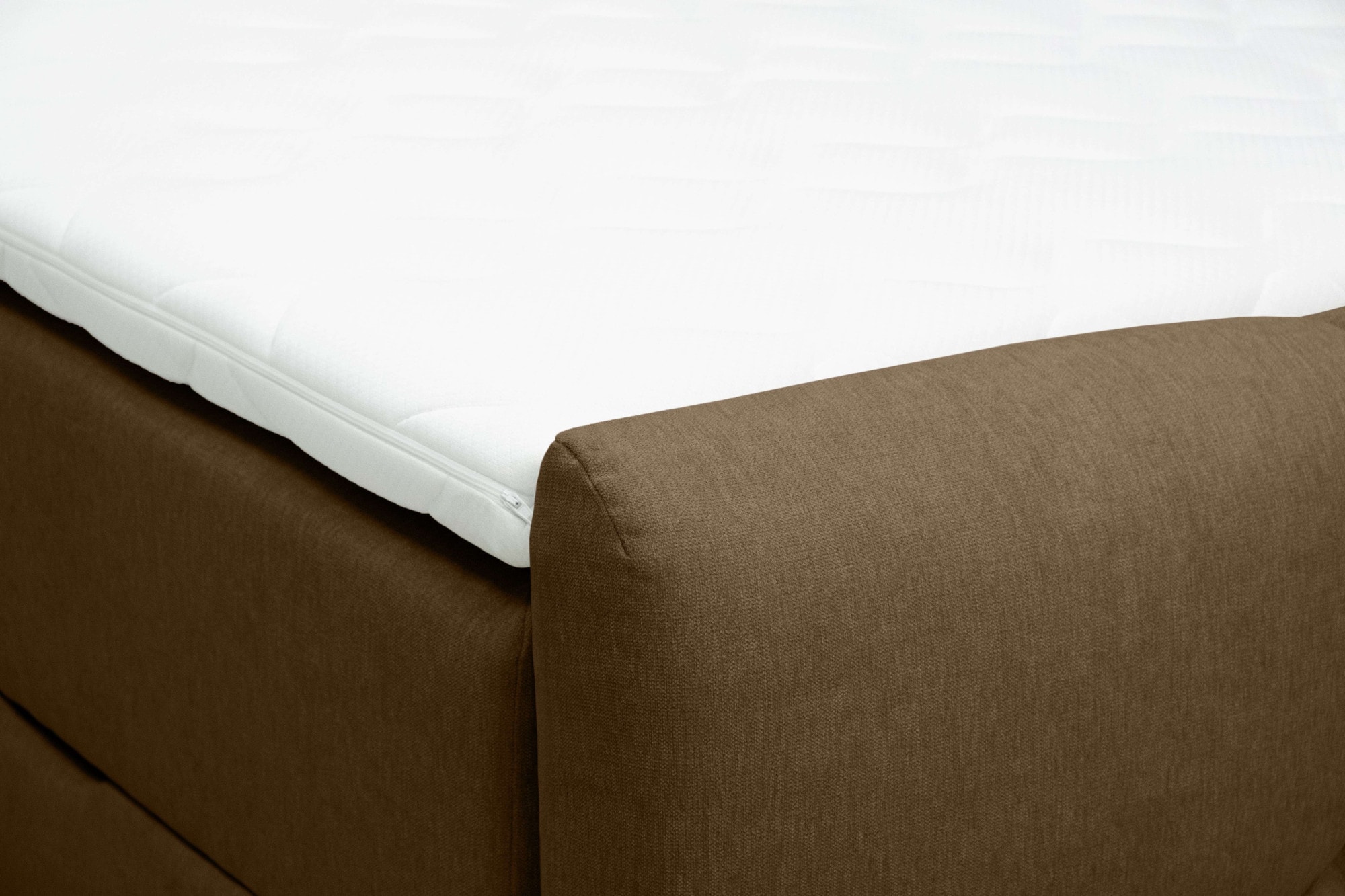 OTTO home Boxspringbett »HARRY, Doppelbett, Polsterbett, Federkernbett, 160, 180 cm« Boxbett: 5-Z-Taschenfederkern im Unterbau, Härtegrad 3, inkl. Topper