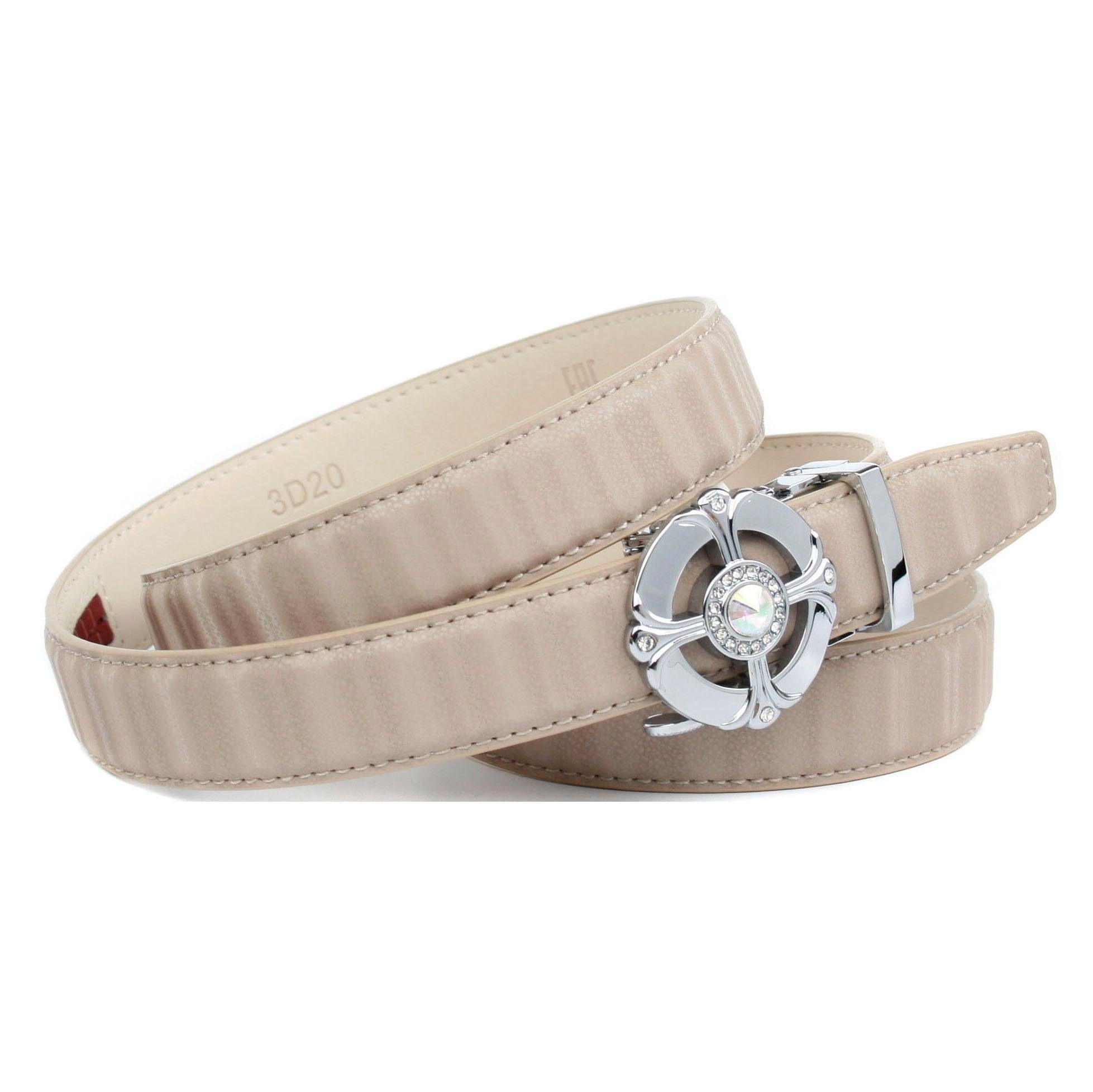 Anthoni Crown Ledergürtel, Gürtel aus innovativem Leder in schmaler Form