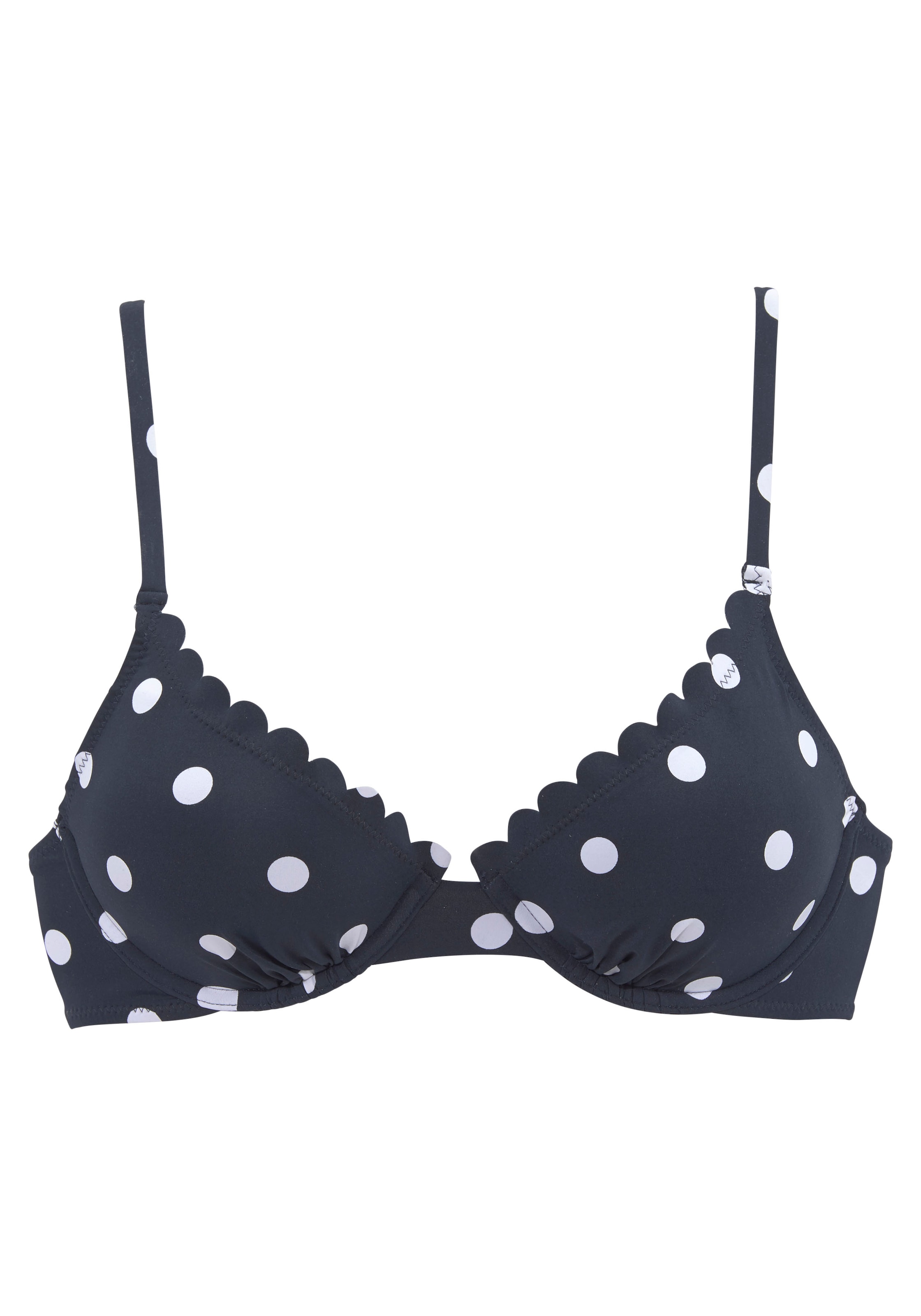 LASCANA Bügel-Bikini-Top »Jada«, mit leichter Wattierung und Muschelkante