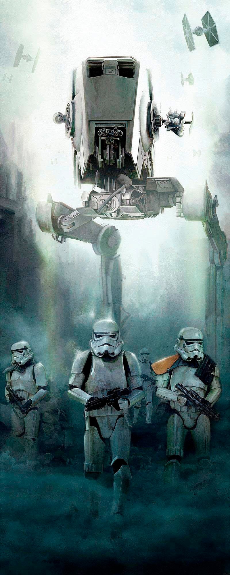 Komar Vliestapete »Digitaldruck Vlies - Star Wars Imperial Forces - Größe 100 x 250 cm«, bedruckt, Kinderzimmer
