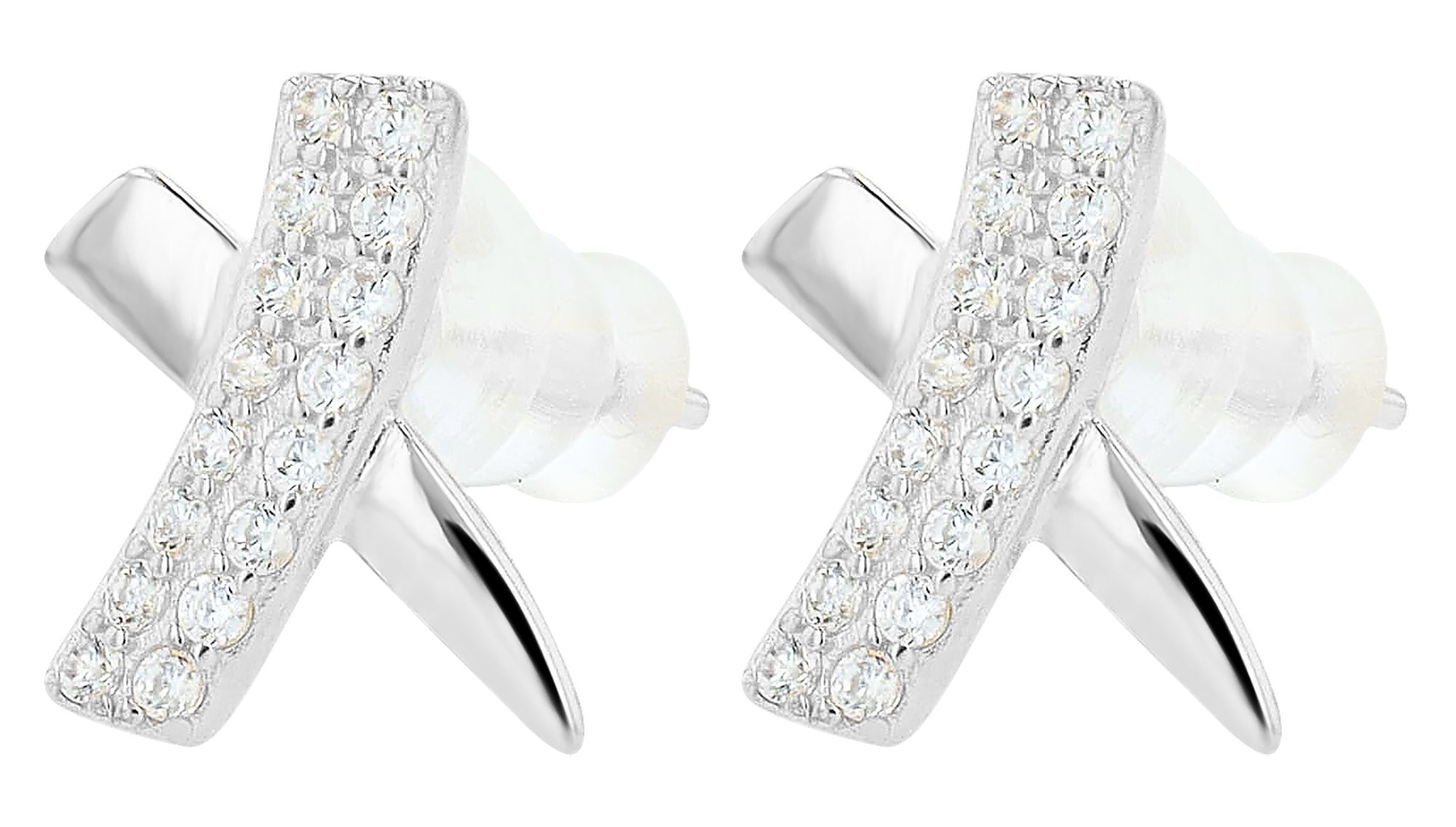 Adelia´s Paar Ohrstecker »Damen Ohrringe ¿ Ohrstecker aus 925 Silber«