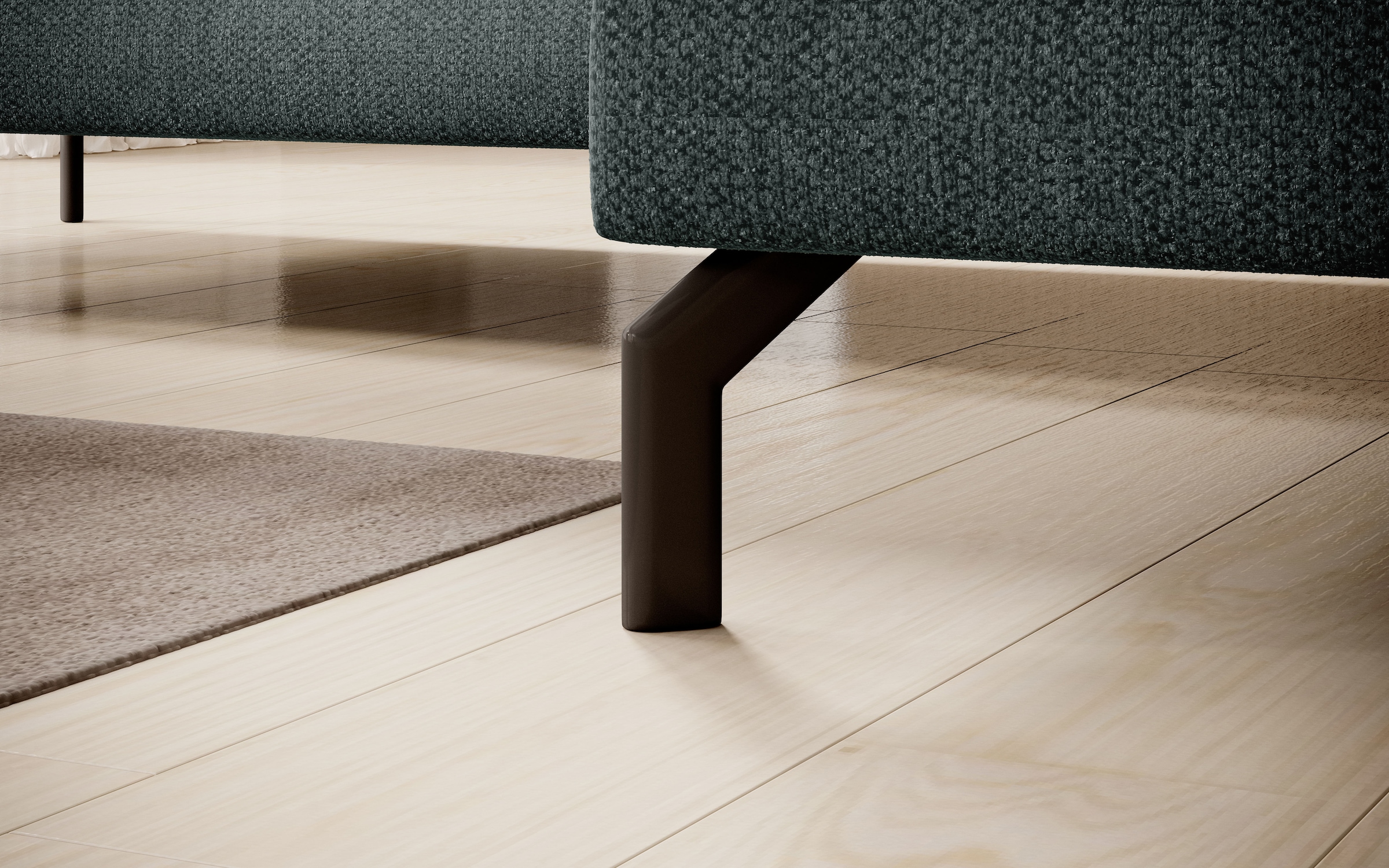 INOSIGN Ecksofa »Cross, mit softem Sitz, L-Form, wendbare Zierkissen, Breite 284 cm«, Couch mit vielen Kissen, stylische Kreuznaht, elegante Metallfüße