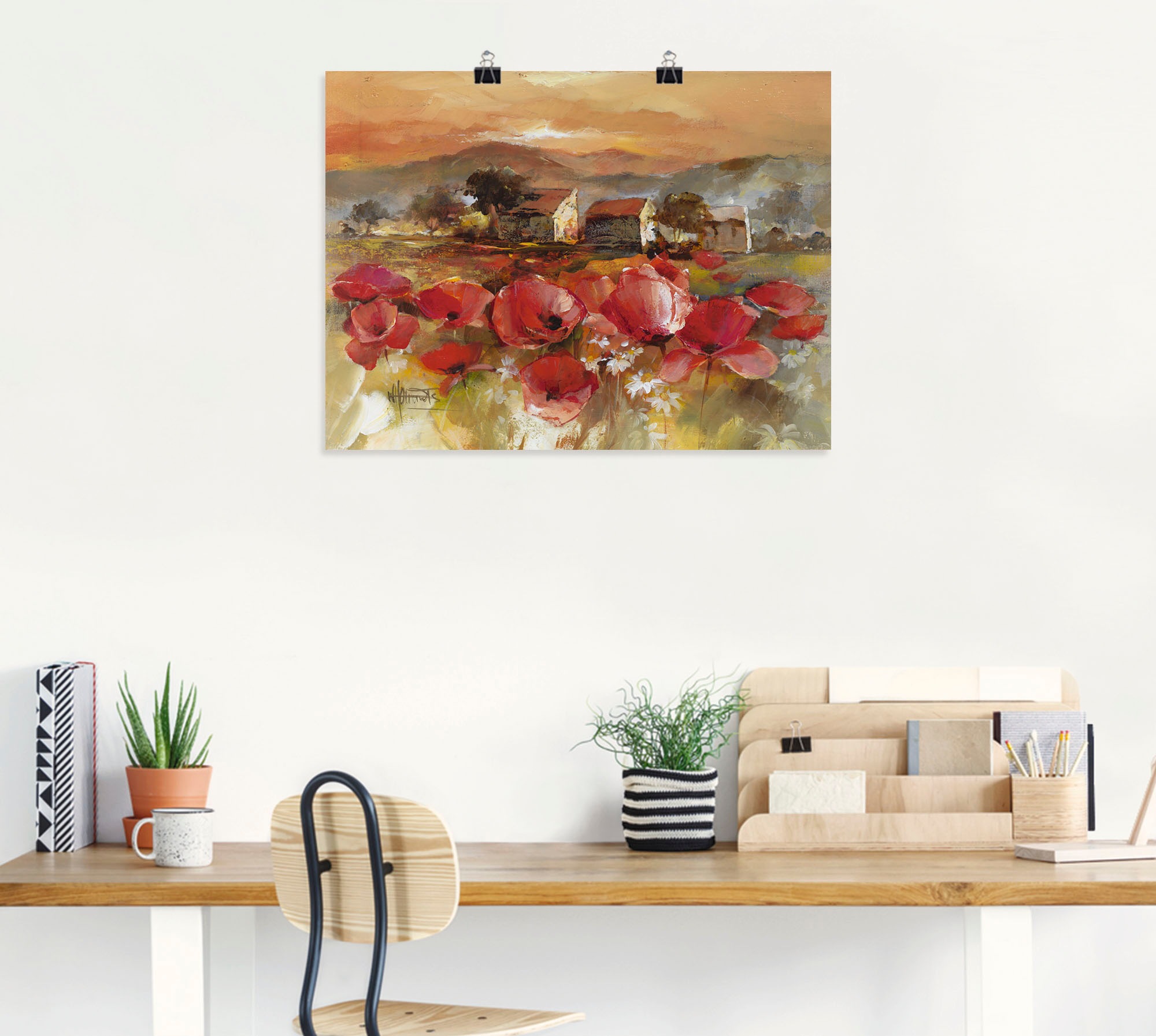 Artland Wandbild »Toskana Romantic II«, Blumen, (1 St.), als Leinwandbild, Poster, Wandaufkleber in verschied. Größen
