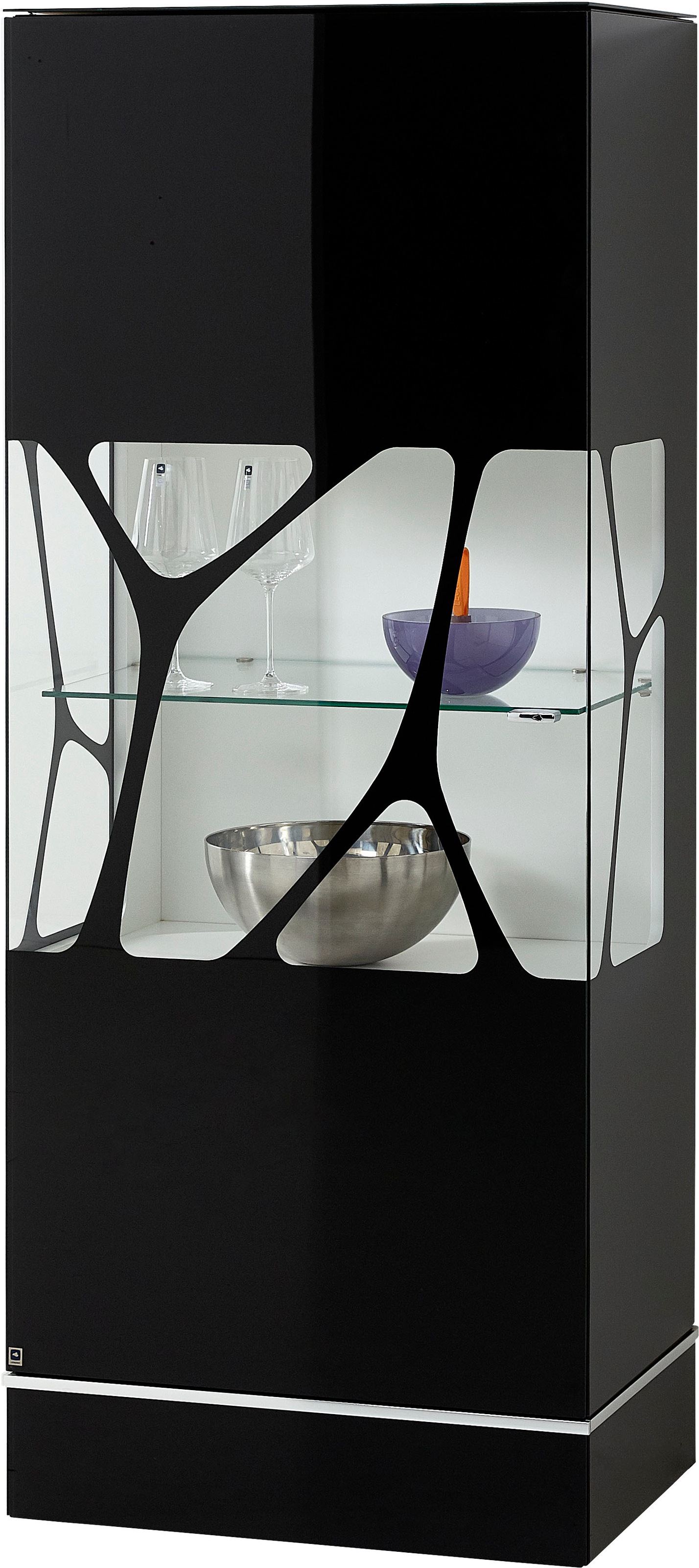 LEONARDO Highboard »CUBE«, mit Genetics, wahlweise mit Beleuchtung, Höhe 157 cm