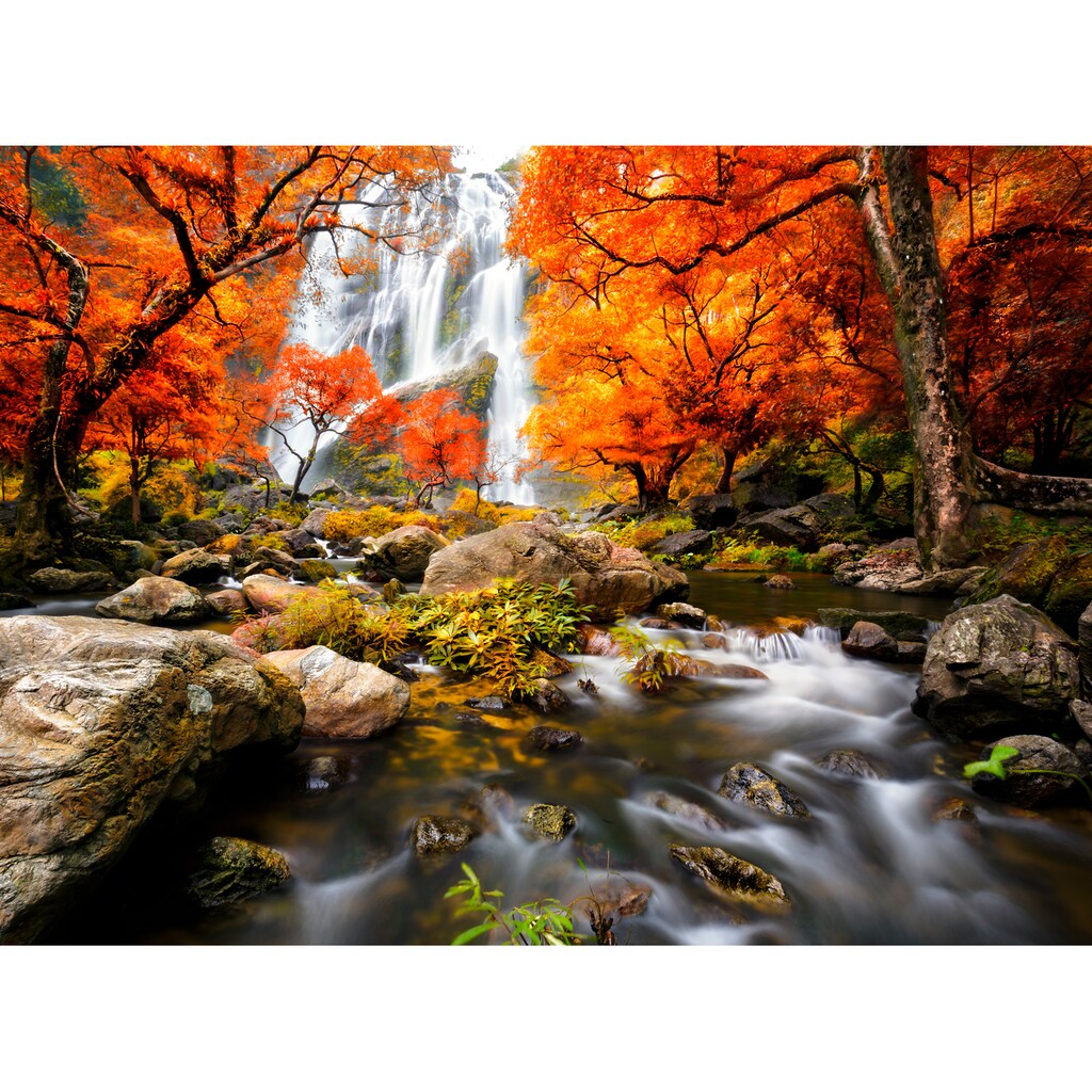 Papermoon Fototapete »Autumn Waterfall«