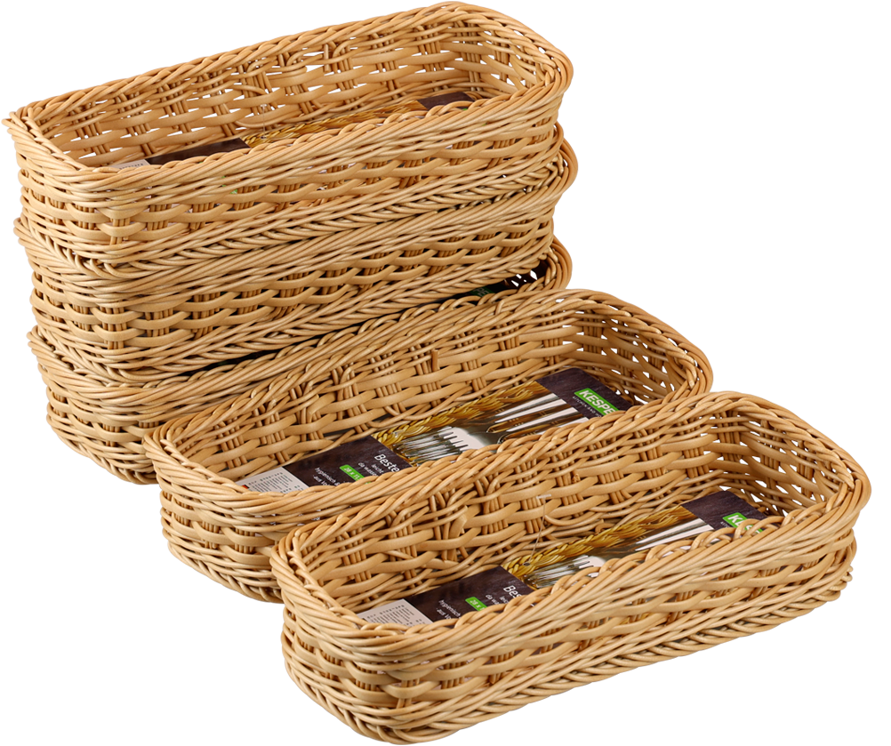 KESPER® Besteckkorb »Geflecht, 5er Set« aus Vollkunststoff, PE
