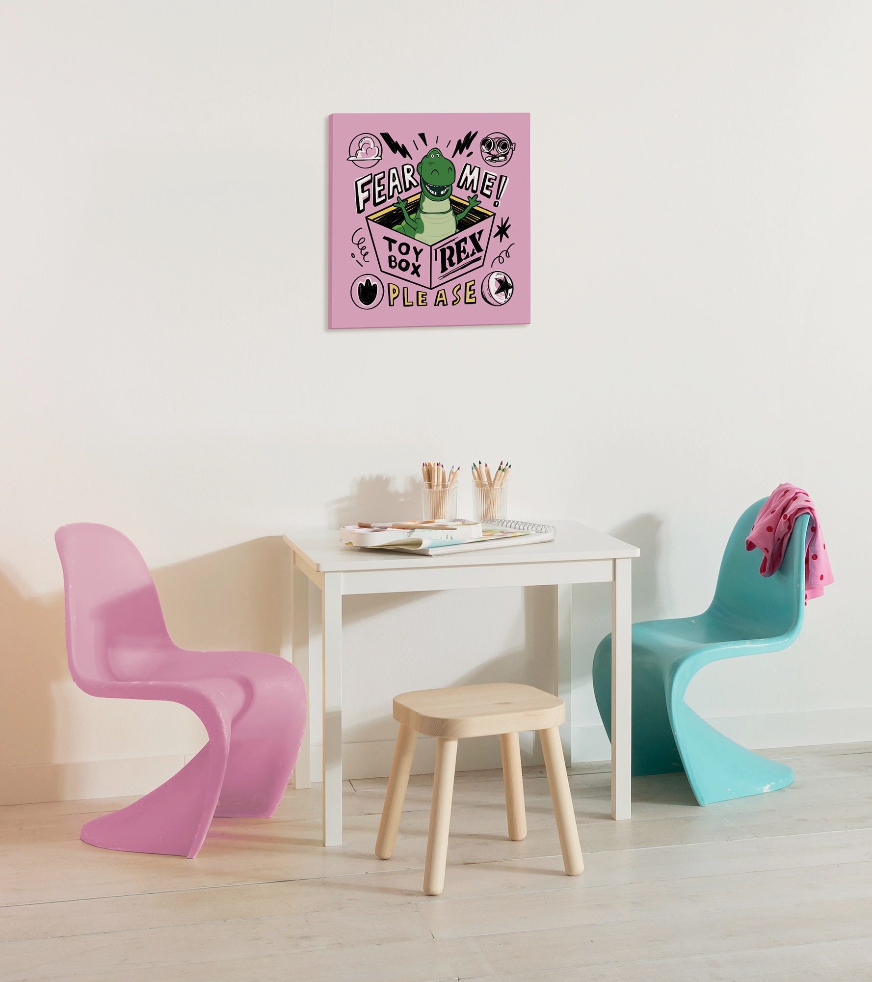 Komar Leinwandbild »Disney and Pixar Toy Story Fear Me Please«, Disney, (Set, 1 St.), 40 x 40 cm (Breite x Höhe) - Kinderzimmer, Dekoration