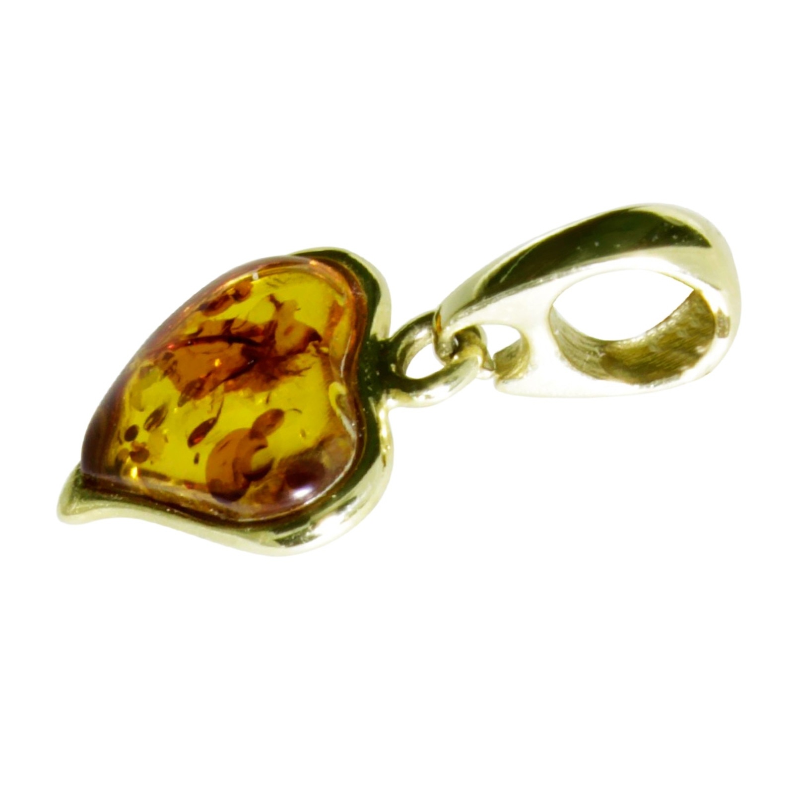 OSTSEE-SCHMUCK Kette und Anhänger Set »- Herz - Gold 333/000 - Bernstein«