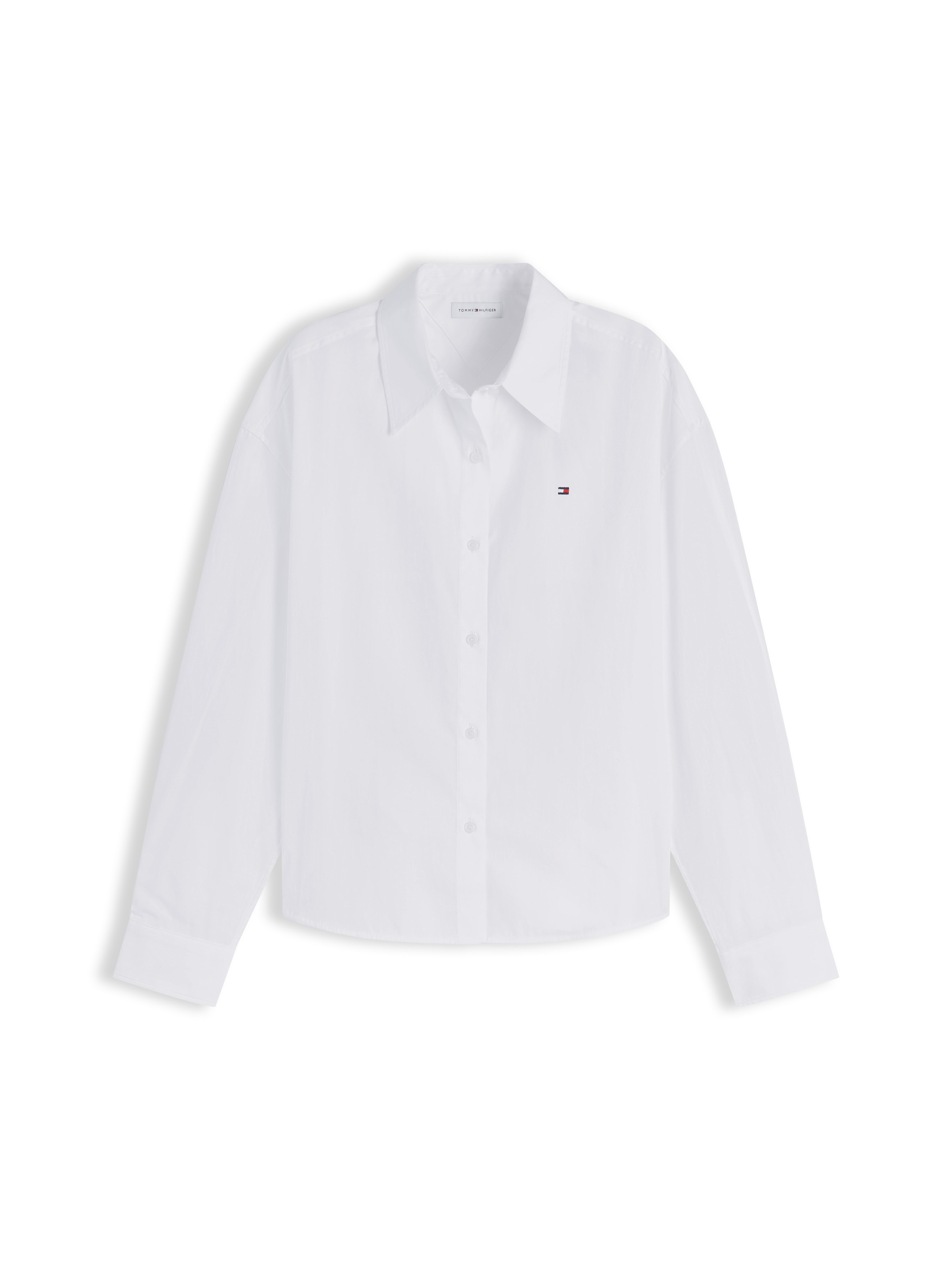 Tommy Hilfiger Hemdbluse »SUMMER POPLIN LS BOXY SHIRT« Baumwolle, Boxy Fit