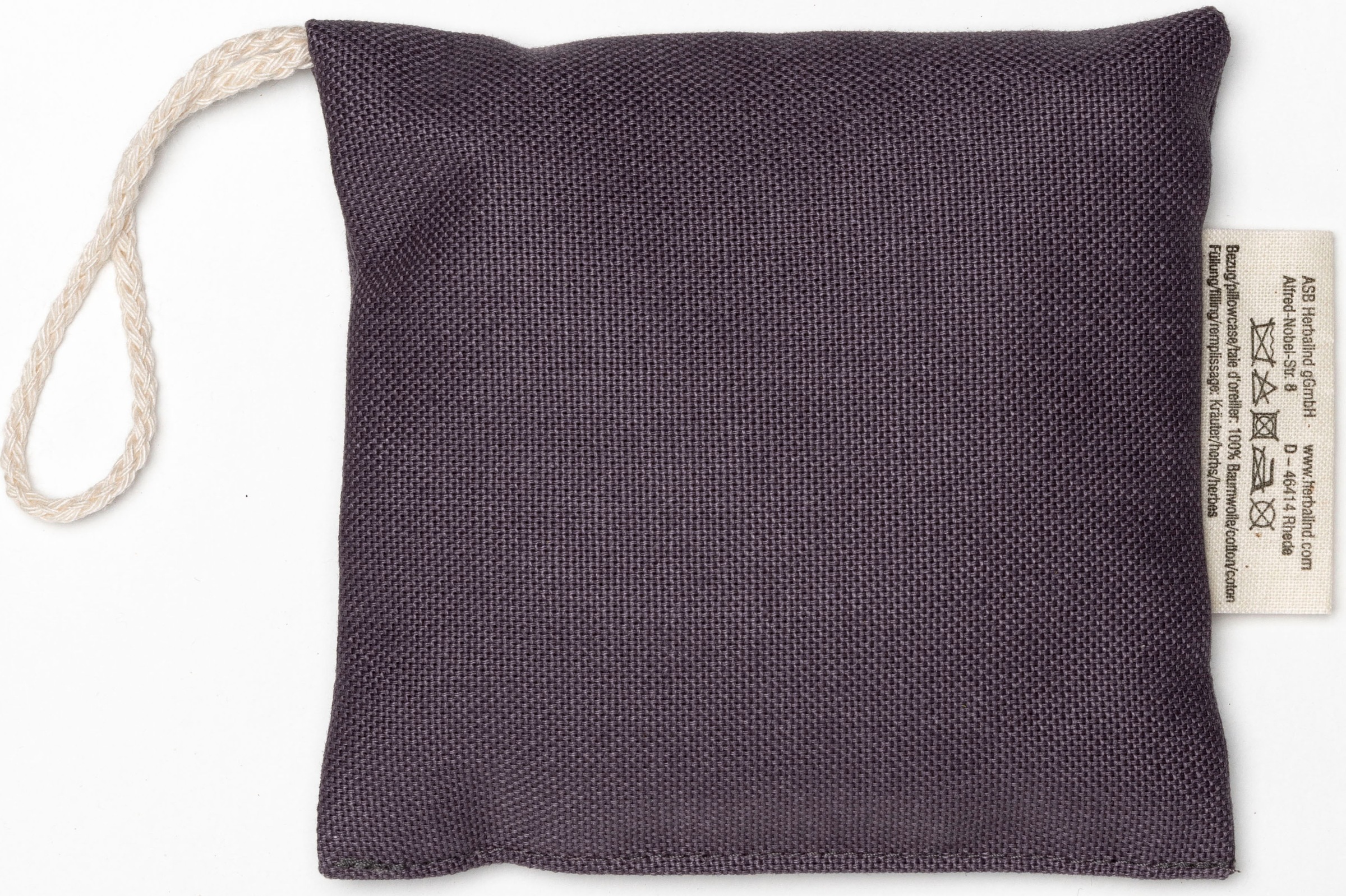 herbalind Duftkissen »Duftsachet 1301«, Bezug: 100% Baumwolle, (1 St.), mit Aufhängung 10x10 cm gefüllt mit Lavendel, Anthrazit