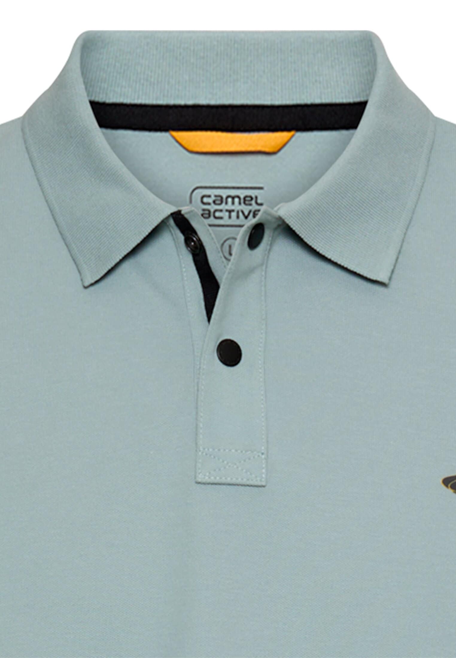 camel active Poloshirt kurzarm, mit Logo-Stickerei