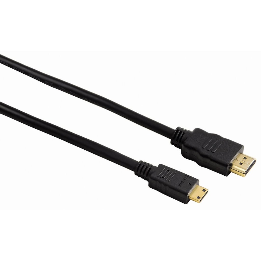 Hama HDMI-Kabel »High Speed HDMI™-Kabel, Steck. Typ A - Steck. Typ C (Mini) Ethernet, 0,5 m«