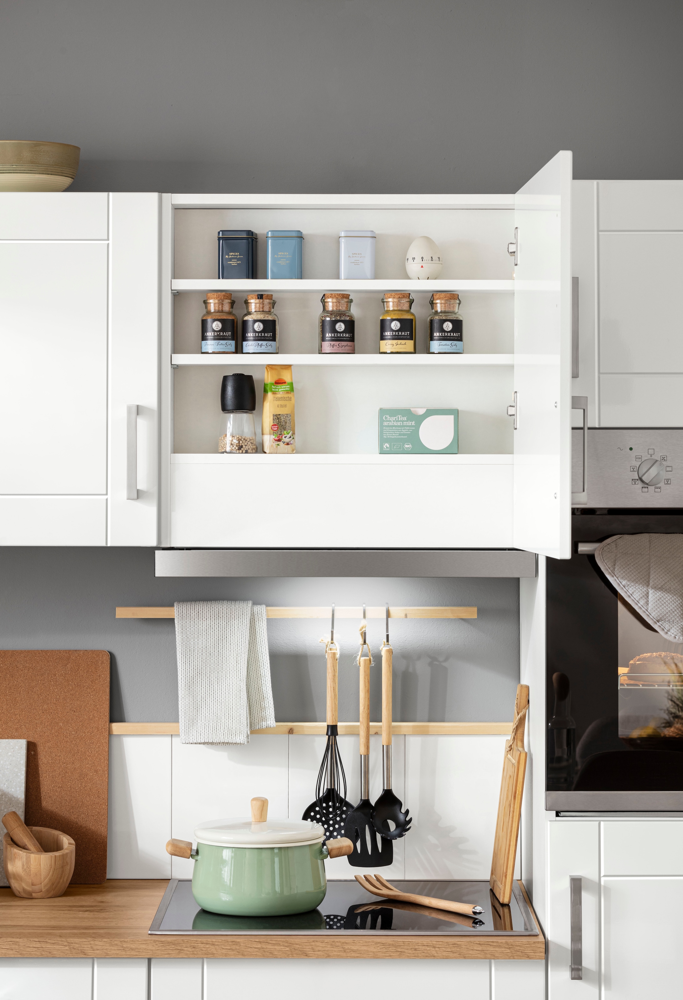 KOCHSTATION Winkelküche »KS-Tinnum« mit E-Geräten, Stellbreite 240/330 cm