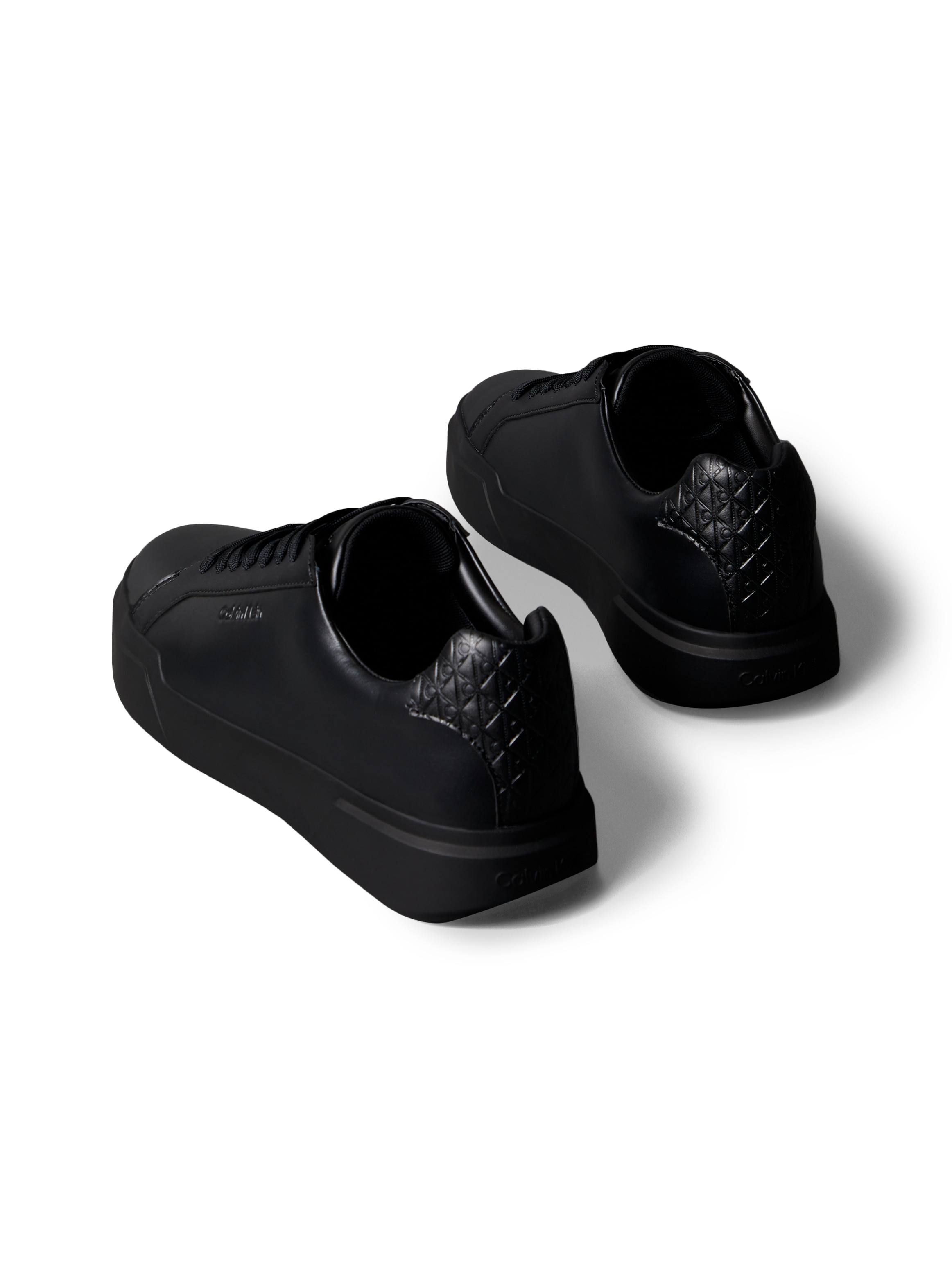 Calvin Klein Sneaker »CHUNKY CUPSOLE LACEUP LTH BT AOP«  Halbschuh, Freizeitschuh, Schnürschuh mit geprägtem Fersenbereich