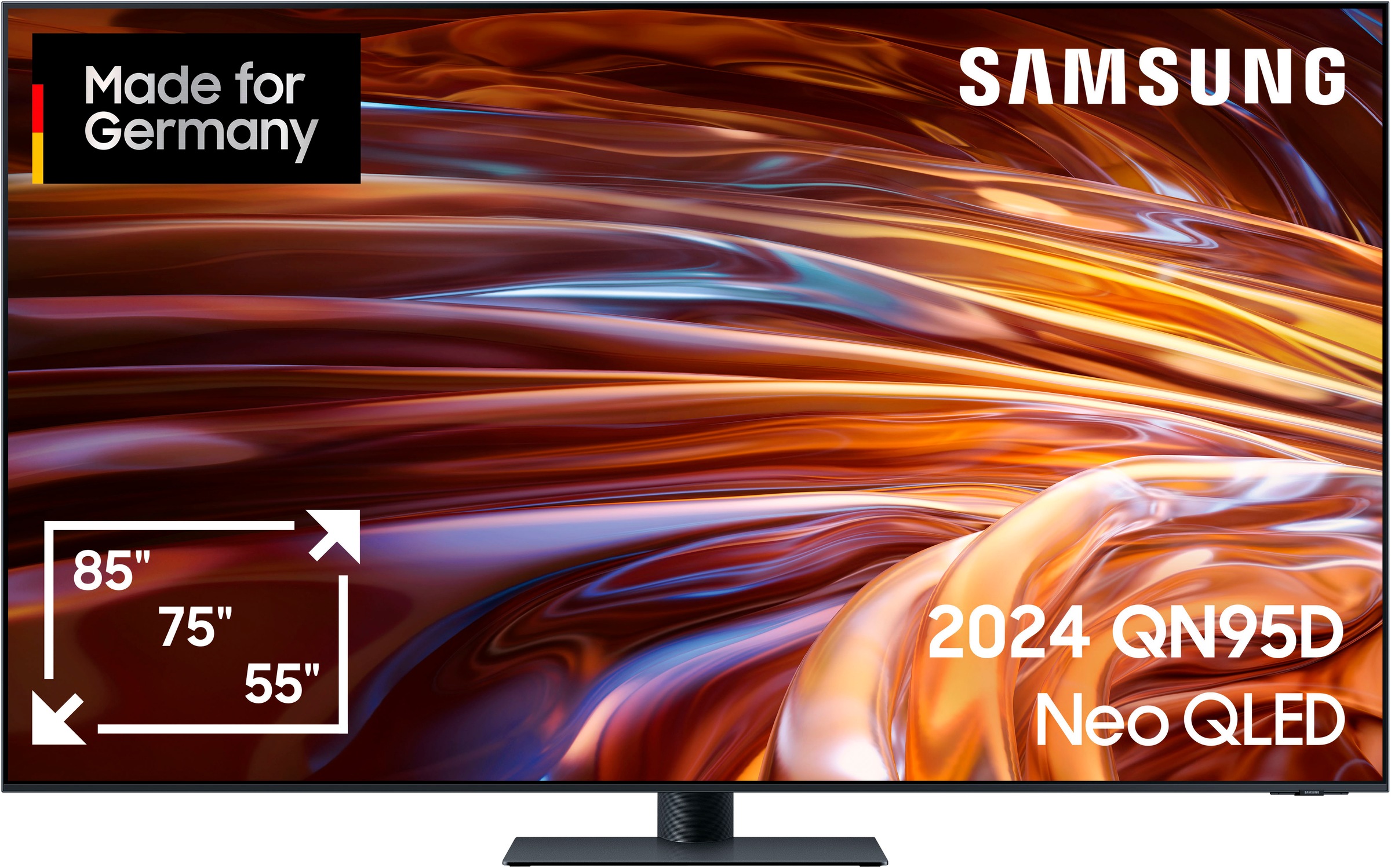 Samsung QLED Mini LED-Fernseher »GQ75QN95DAT«, 4K Ultra HD, Smart-TV, Neural Quantum 4K AI Gen2 Prozessor, Mini LED, bis zu 144Hz