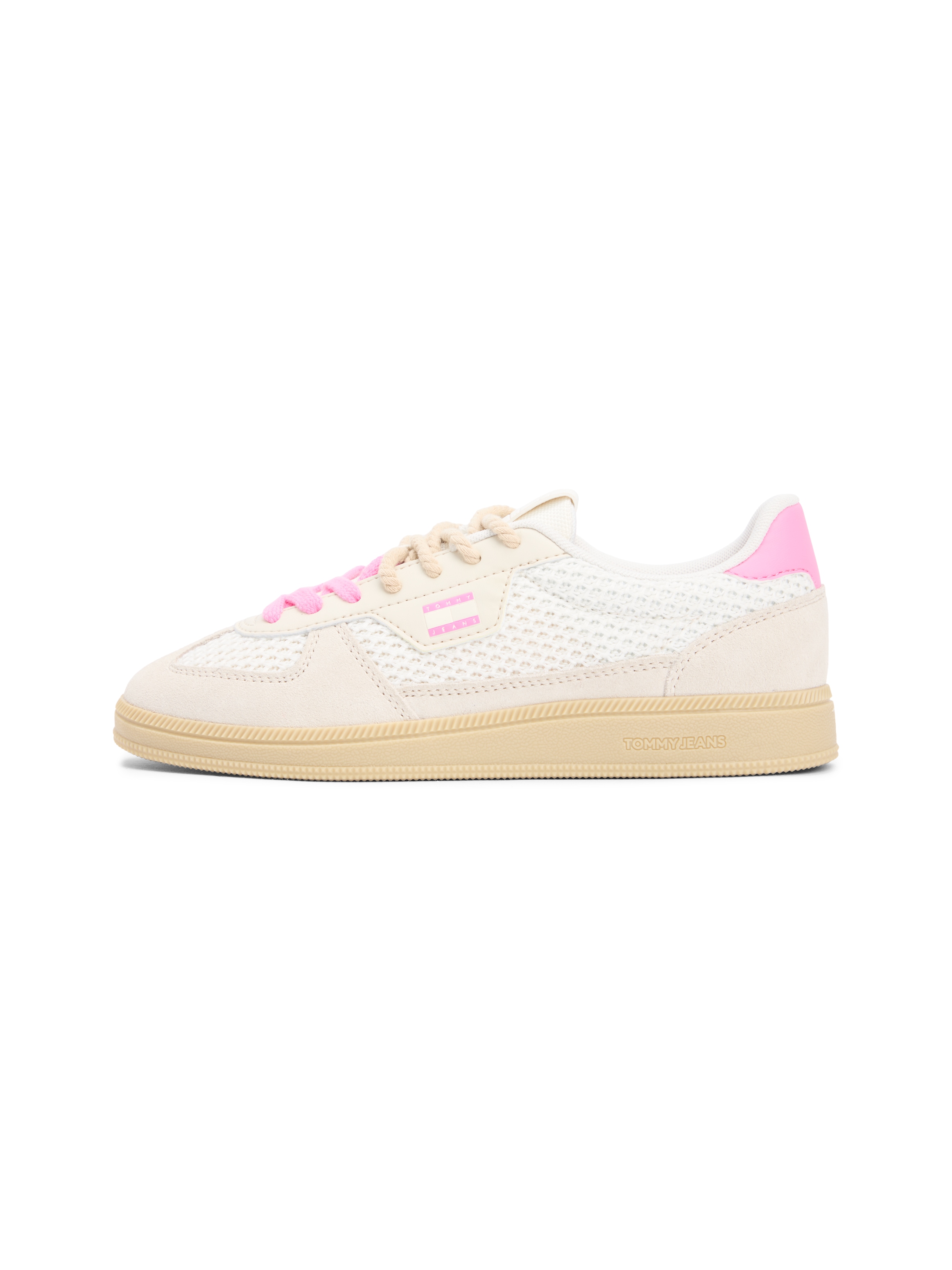 Tommy Jeans Sneaker »THE GREENWICH EDGE KNIT«  Freizeitschuh, Schnürer, Halbschuh mit Kontrastbesatz