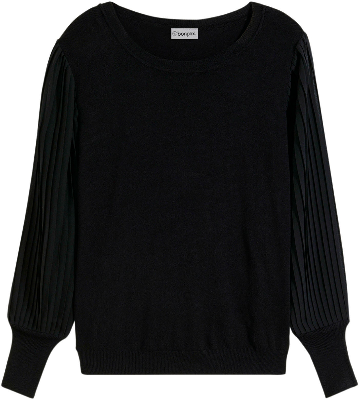 bonprix Strickpullover »Feinstrickpullover aus fließendem Viskose-Mix« aus Viskose-Mix, Loose fit, mit extravaganter Ärmelform