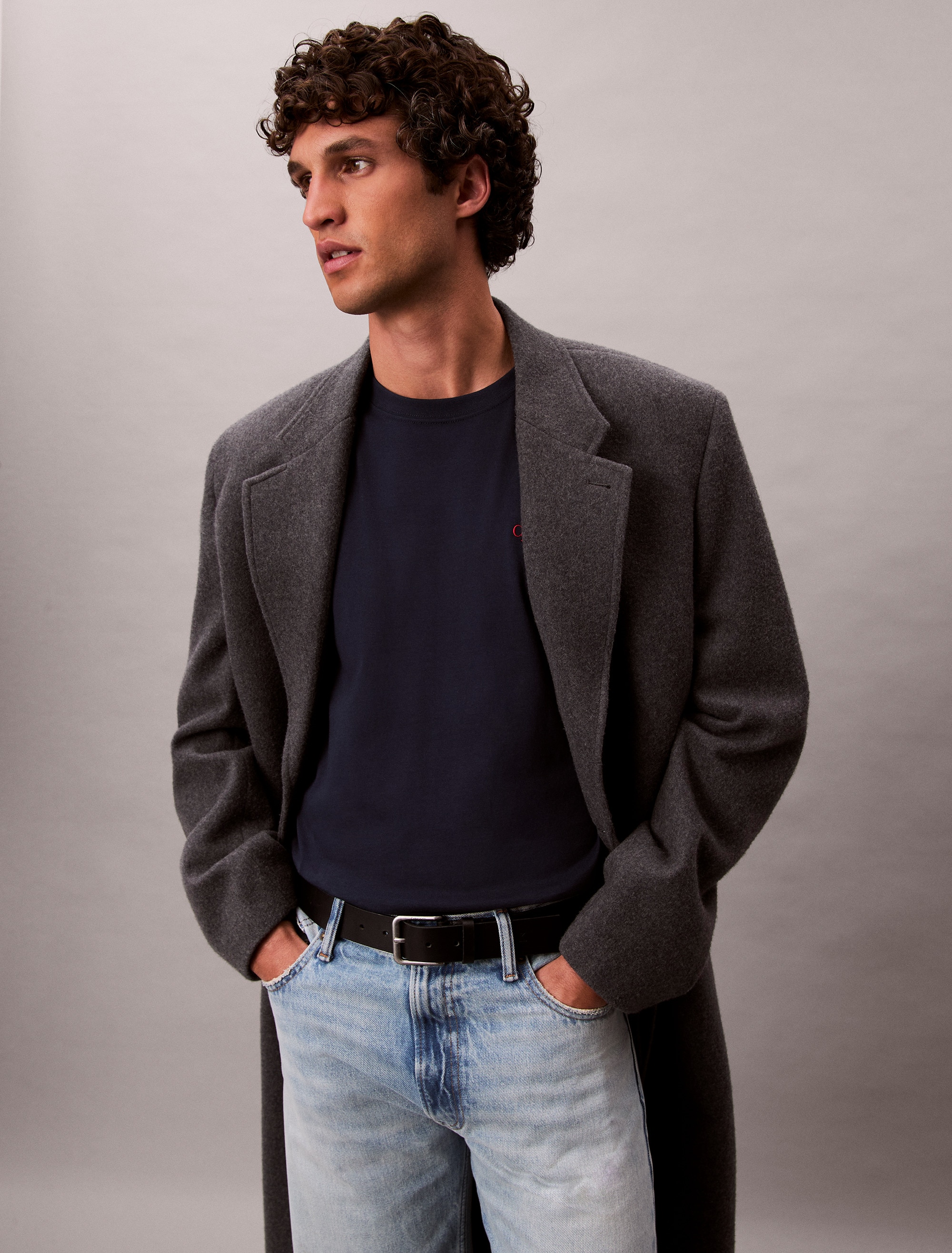 Calvin Klein Jeans Langarmshirt »LS EASY MONOGRAM TEE« Mit Rundhalsausschnitt, regular fit