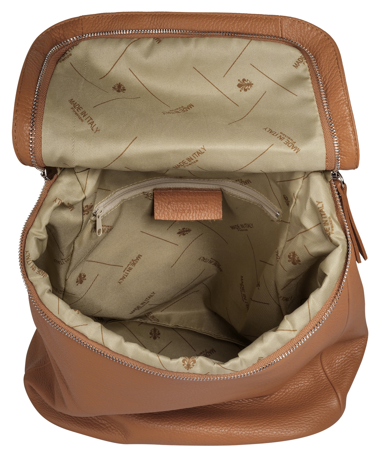 Samantha Look Cityrucksack echt Leder, Made in Italy