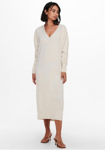 Strickkleid »ONLNEW TESSA L/S MIDI V DRESS«