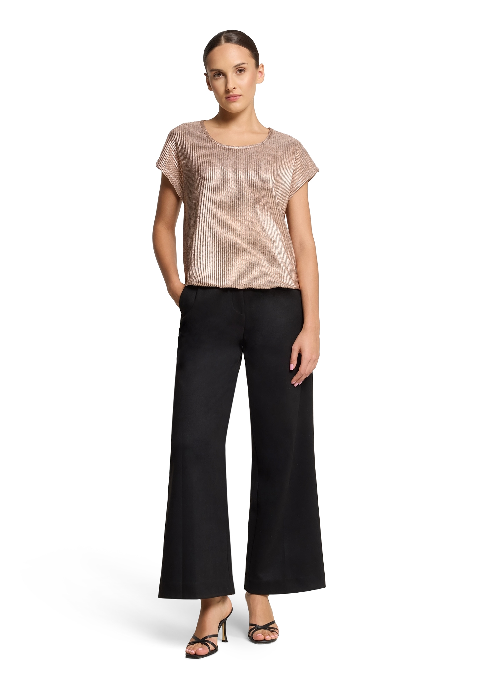 Betty Barclay Kurzarmshirt »Casual-Shirt mit Glanzeffekt«