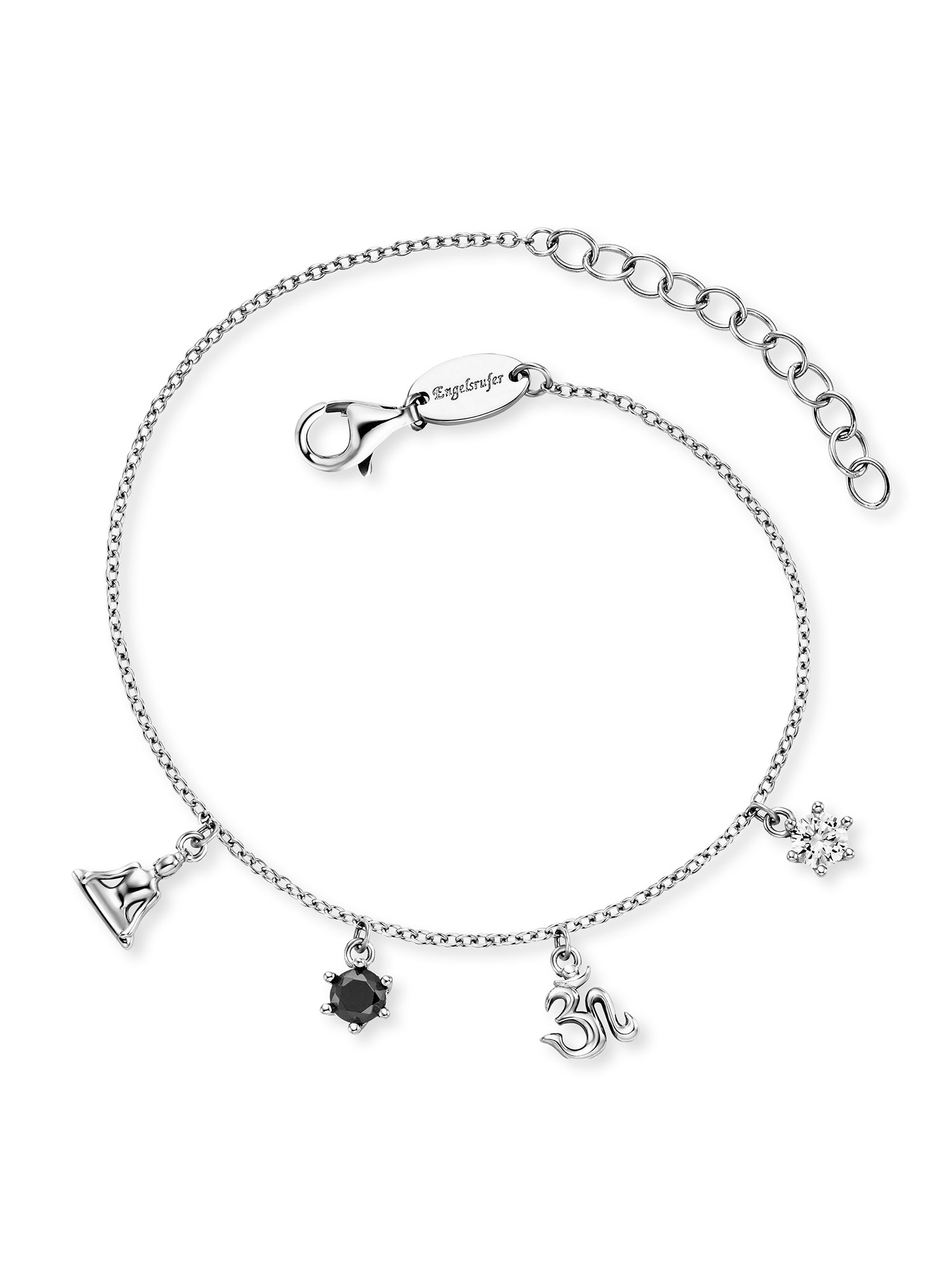 Engelsrufer Armband »Yin Yang Buddha und Om« Made in Germany - mit Zirkonia (synth.) - mit Süßwasserzuchtperle