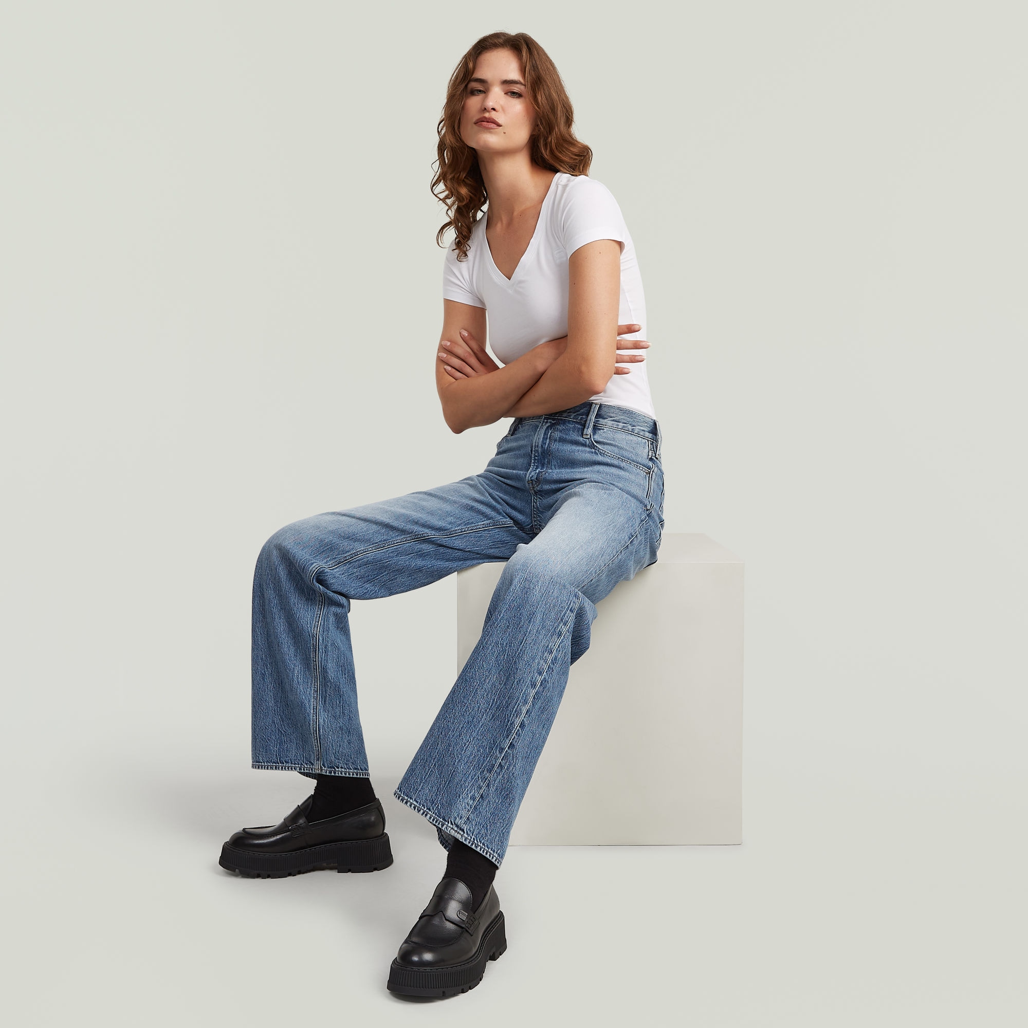 G-STAR Loose-fit-Jeans »Judee Loose Wmn« mit innenliegender Münztasche