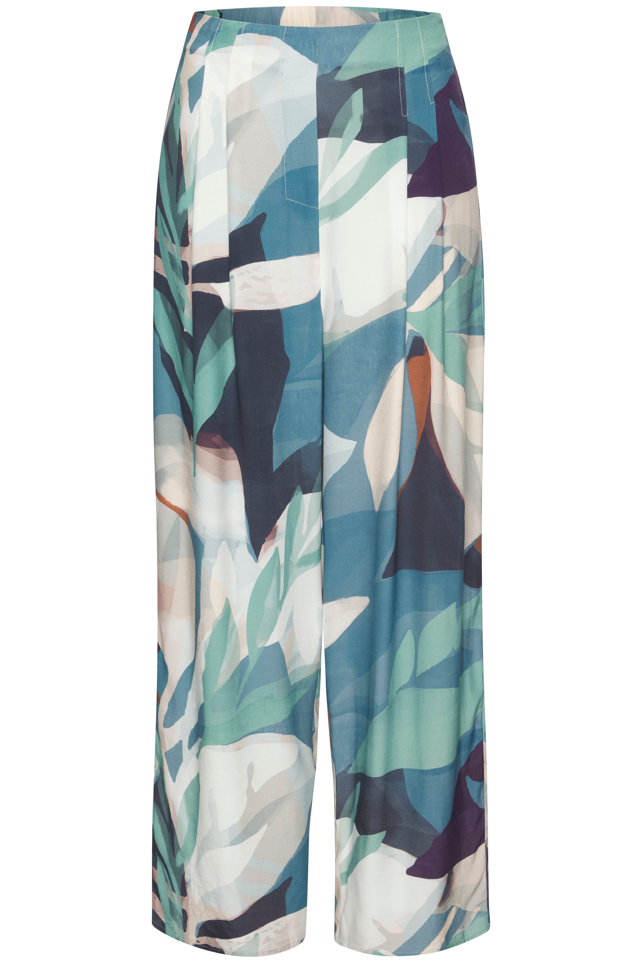 LASCANA Palazzohose, mit Alloverdruck, sommerliche Stoffhose mit weitem Bein