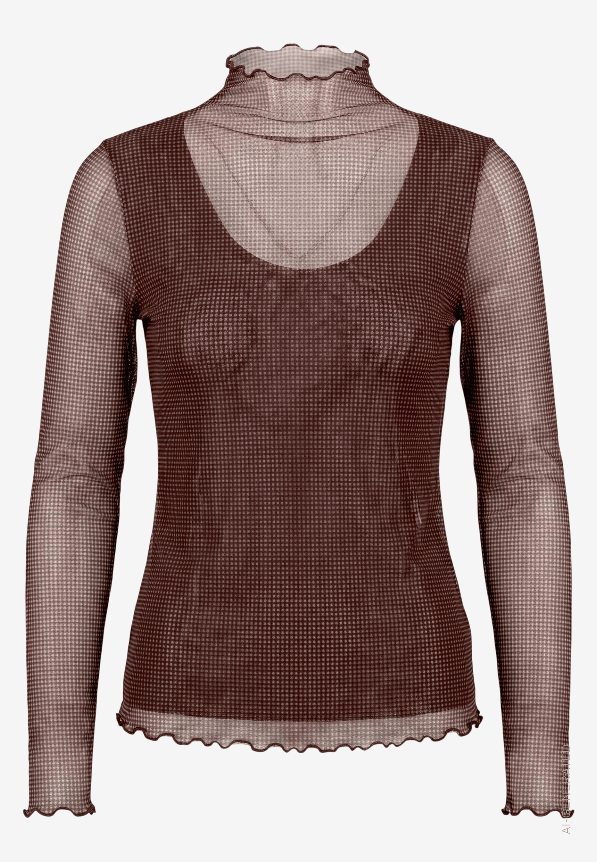 Zero Langarmshirt mit Muster / Transparenter Look