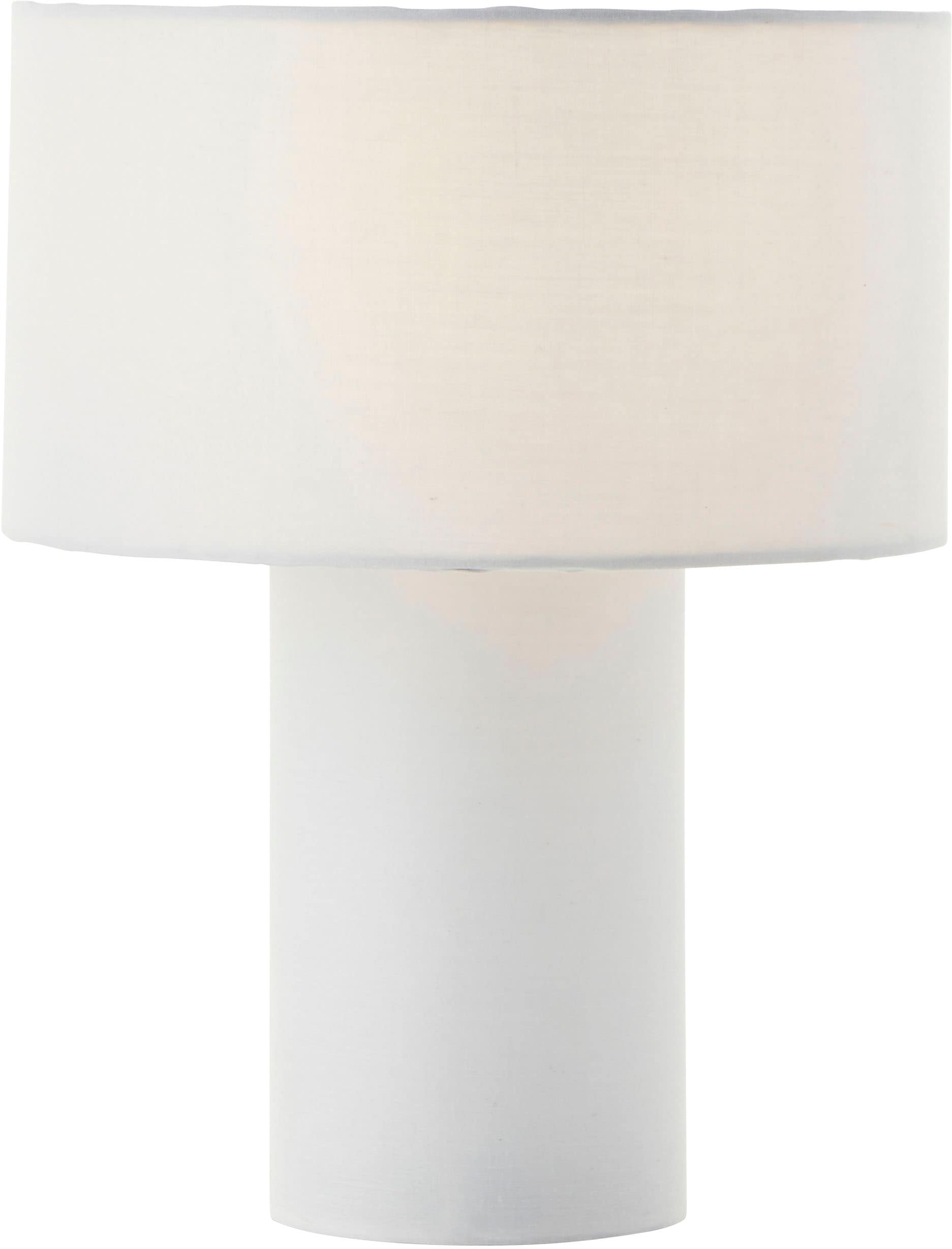 my home Tischleuchte »Alrik - Lampe mit Stoffschirm«, 1 flammig, Höhe 30 cm, Ø 23 cm, E14, Textil, Kinderzimmer; Kinderlampe