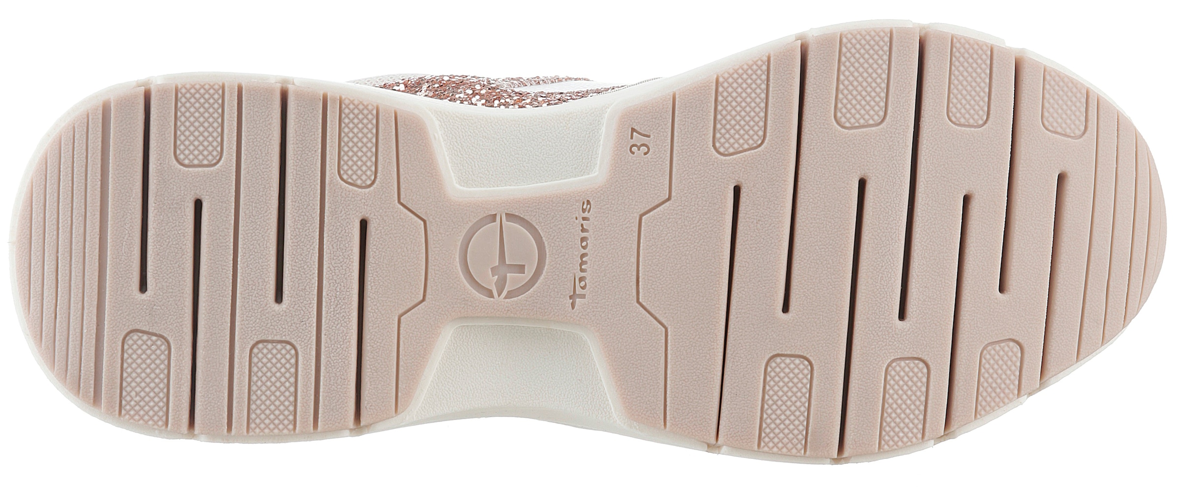 Tamaris Keilsneaker, Plateau, Freizeitschuh, Schnürschuh mit kontrastfarbenen Details