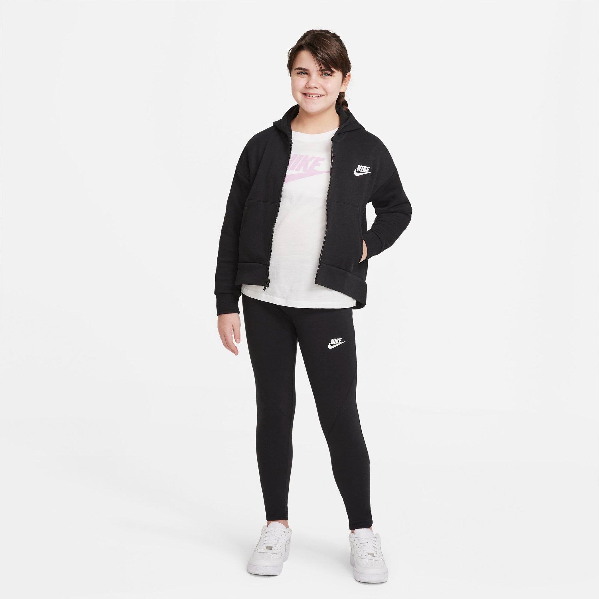Nike Sportswear Kapuzensweatjacke »Club Fleece Big Kids' (Girls') Full-Zip Hoodie«