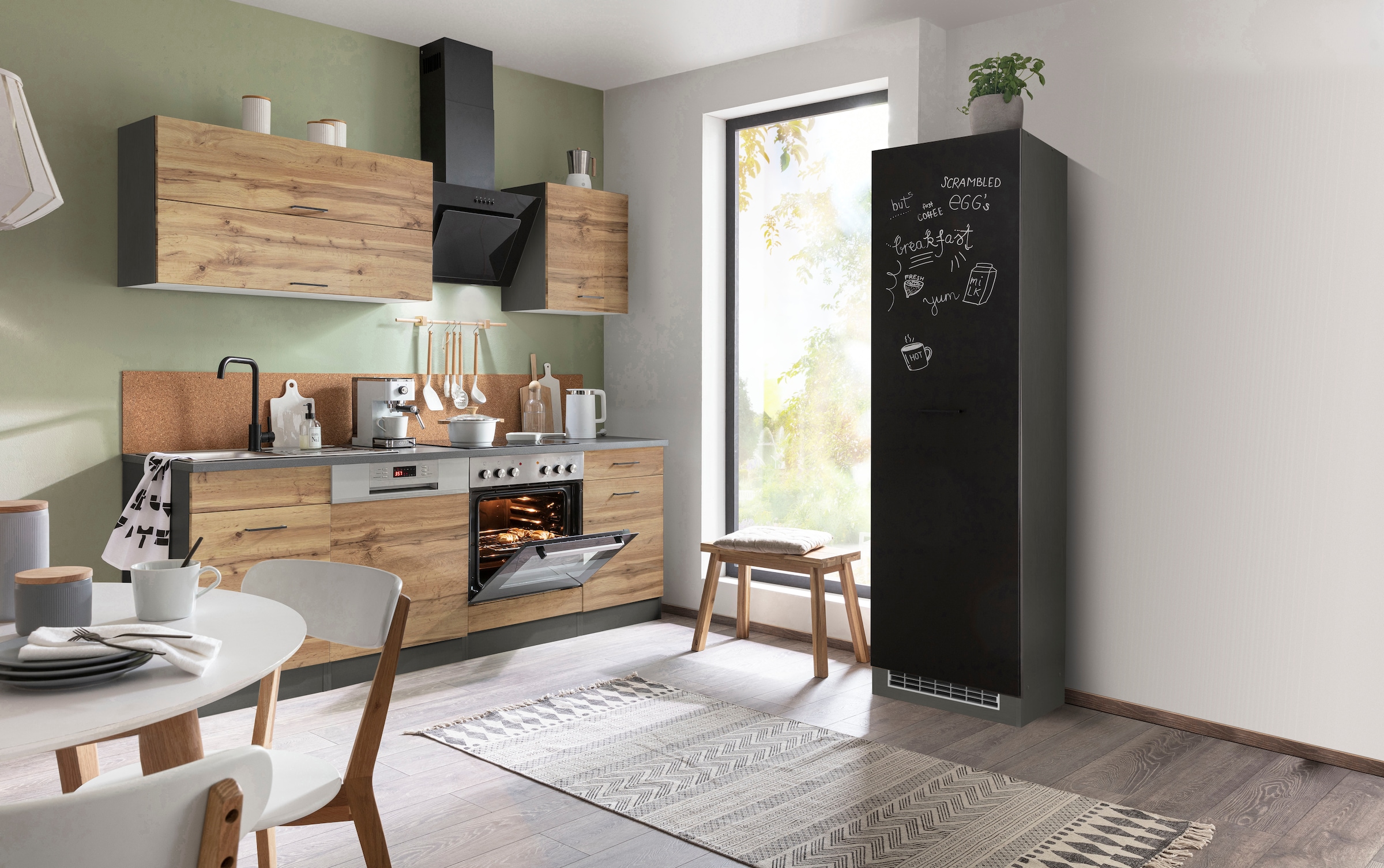 KOCHSTATION Küchenzeile »KS-Trier«, mit E-Geräten, Breite 270 cm