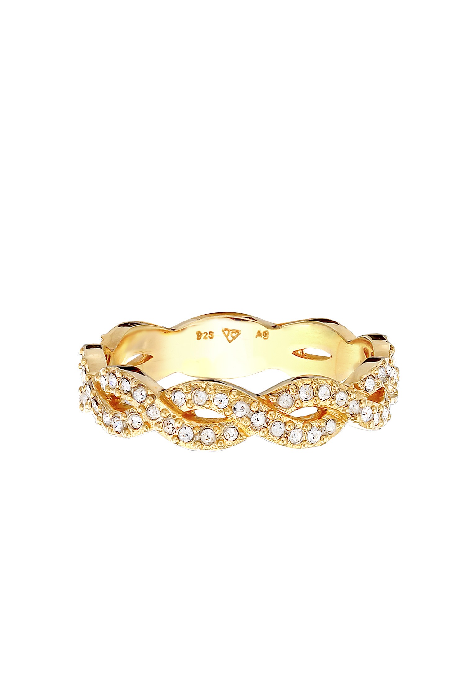 Elli Silberring »Ring Infinity Kristalle Unendlichkeit Liebe 925 Silber«