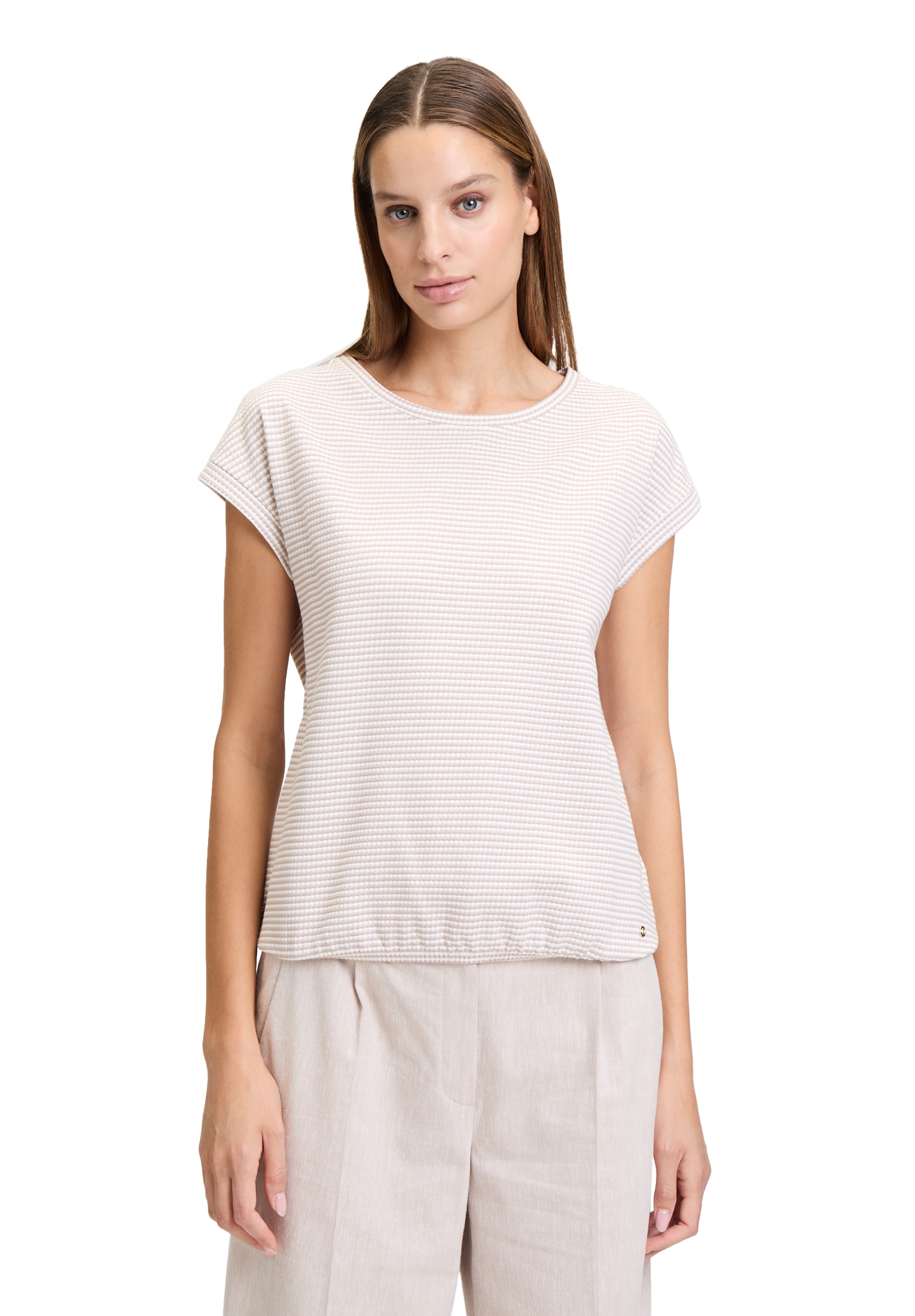 Betty&Co Kurzarmshirt »Casual-Shirt mit Gummizug«
