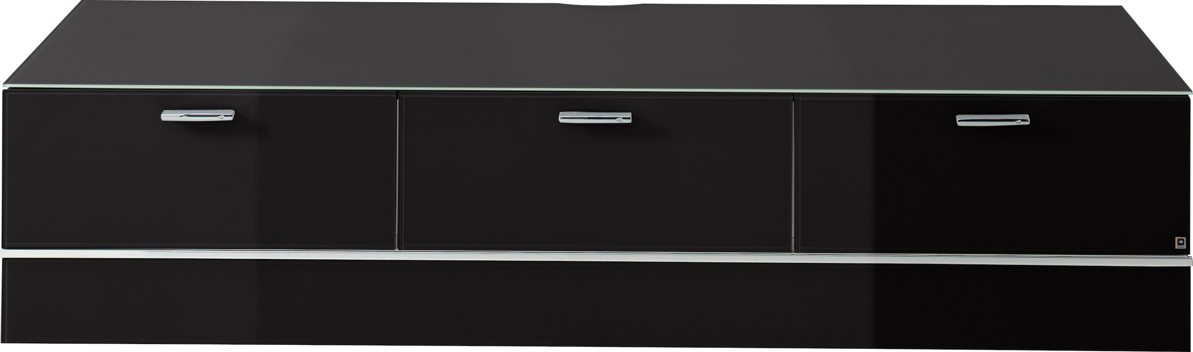 LEONARDO Lowboard »CUBE«, auf Sockel, mit 3 Schubladen, Breite 189 cm