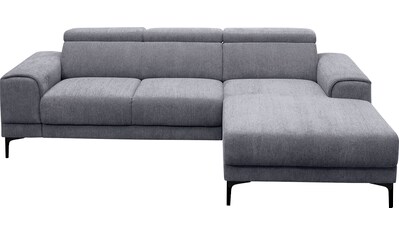 exxpo - sofa fashion Ecksofa, mit 3 Kopfstützen, wahlweise elektrischer... kaufen